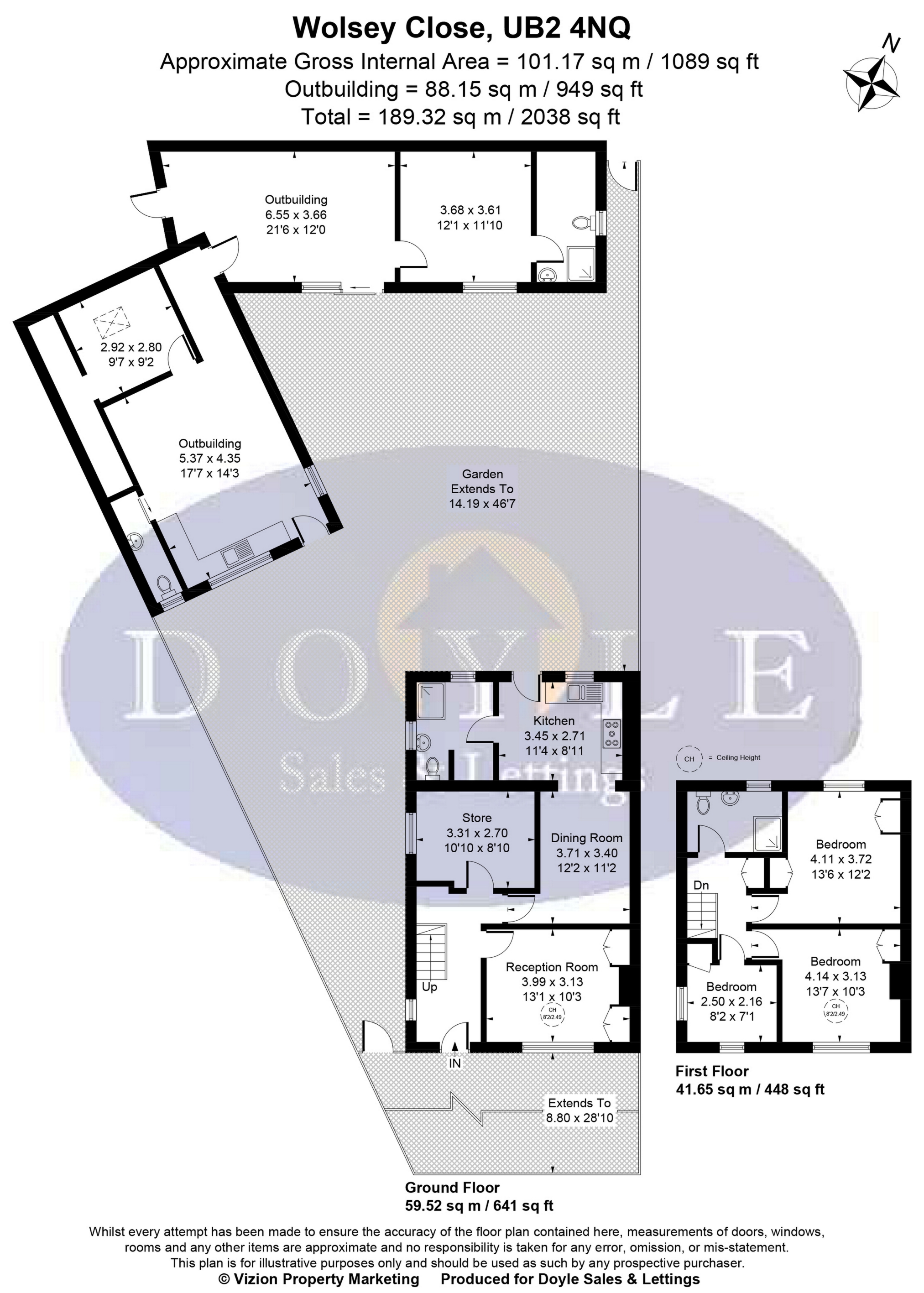 41, Wolsey Close, Southall floorplan