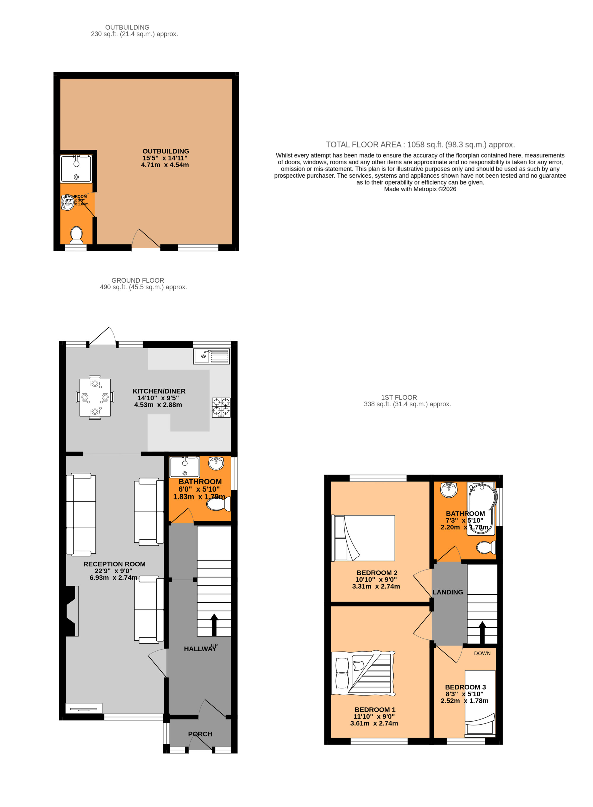 22, Marvell Avenue, Hayes floorplan