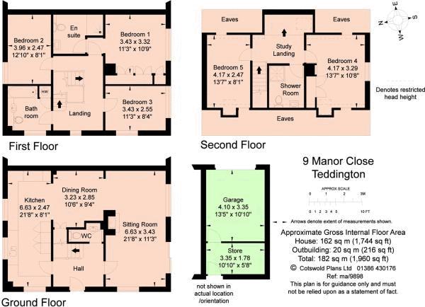 5 Bedrooms  for sale in Manor Close, Teddington, Tewkesbury GL20