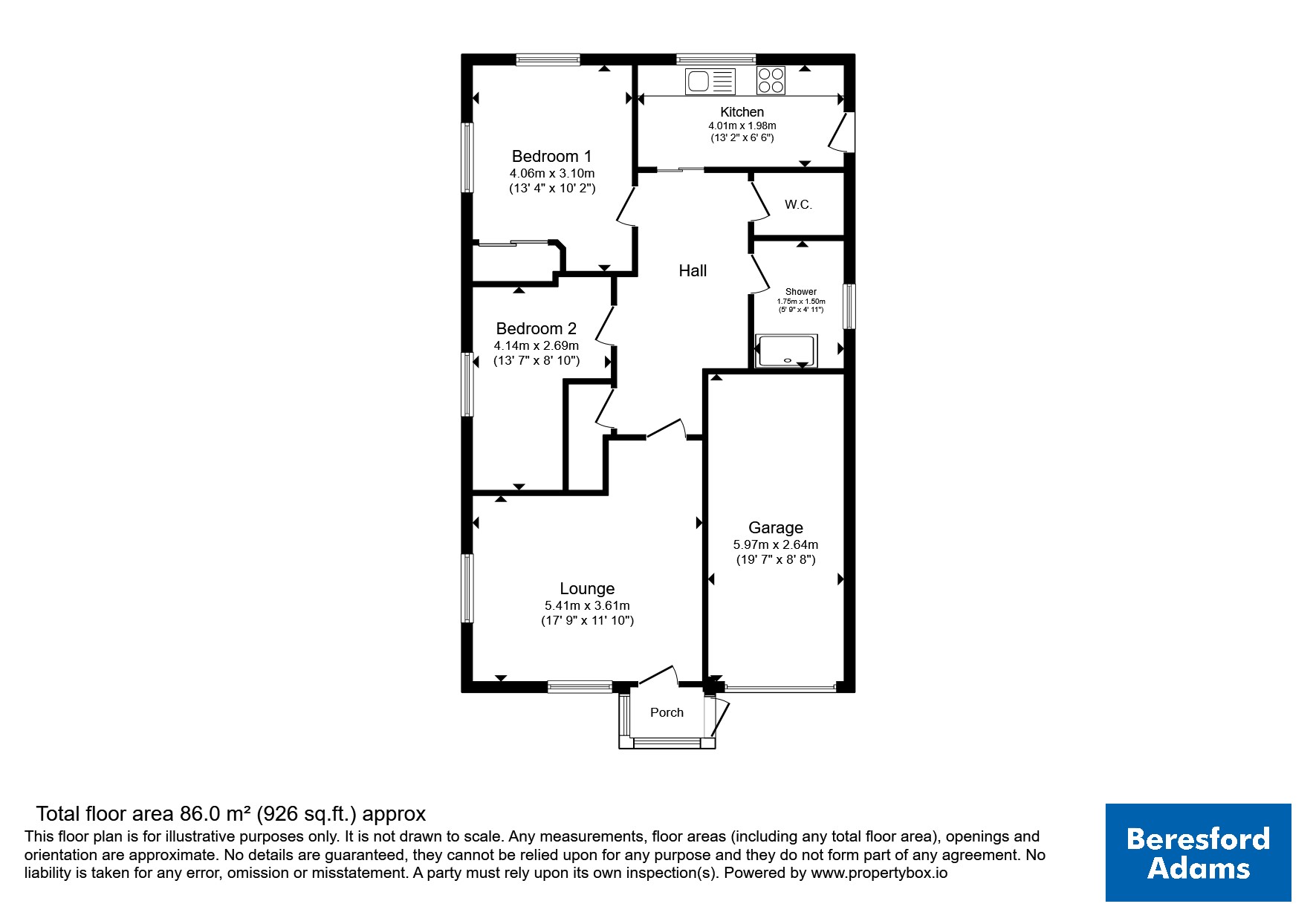 1, Seabank Drive, Clwyd floorplan