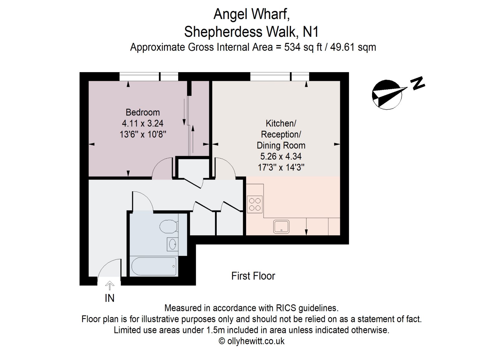 Flat 29, Angel Wharf, 168, Shepherdess Walk, London floorplan