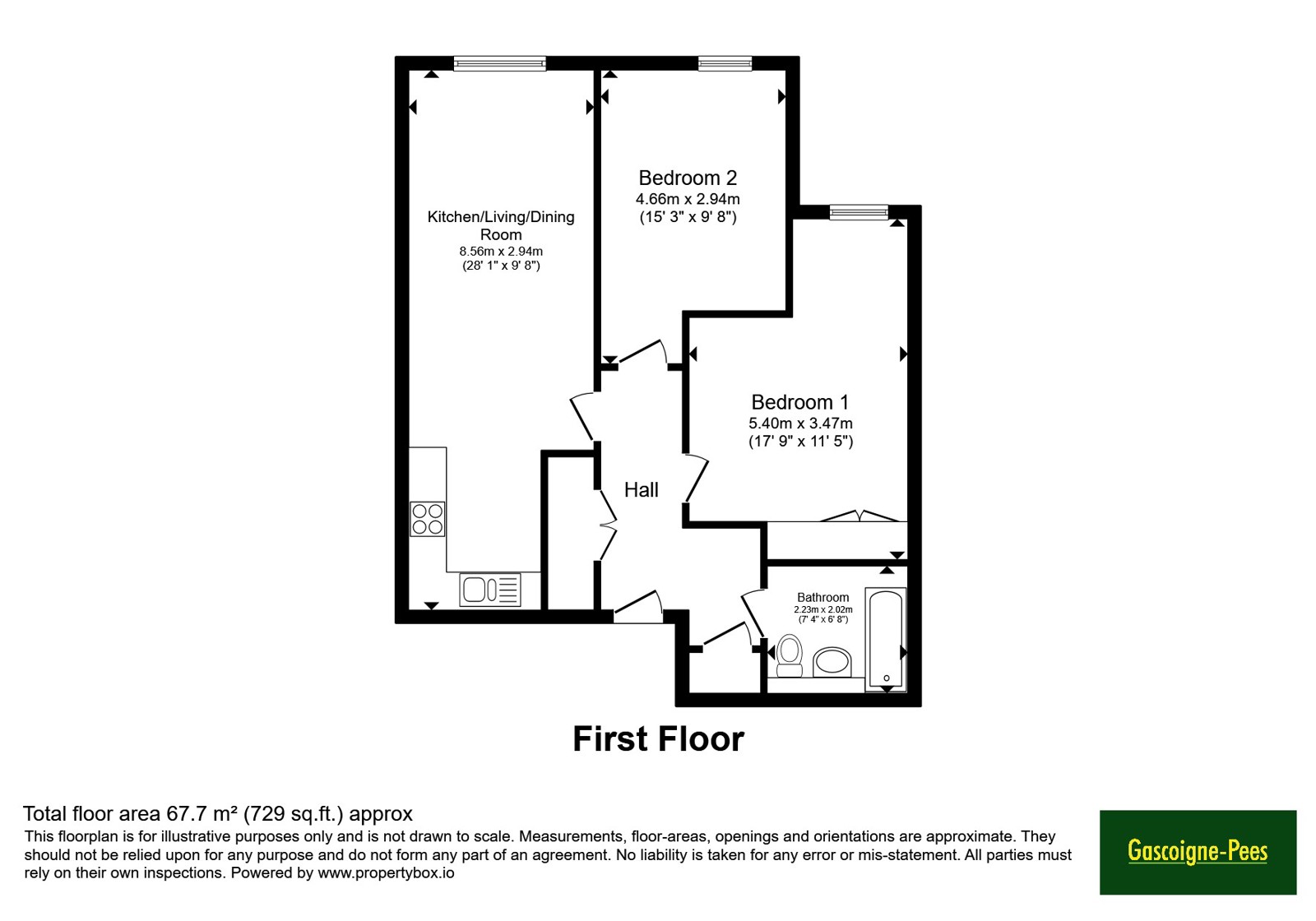Martyr Road, Surrey floorplan
