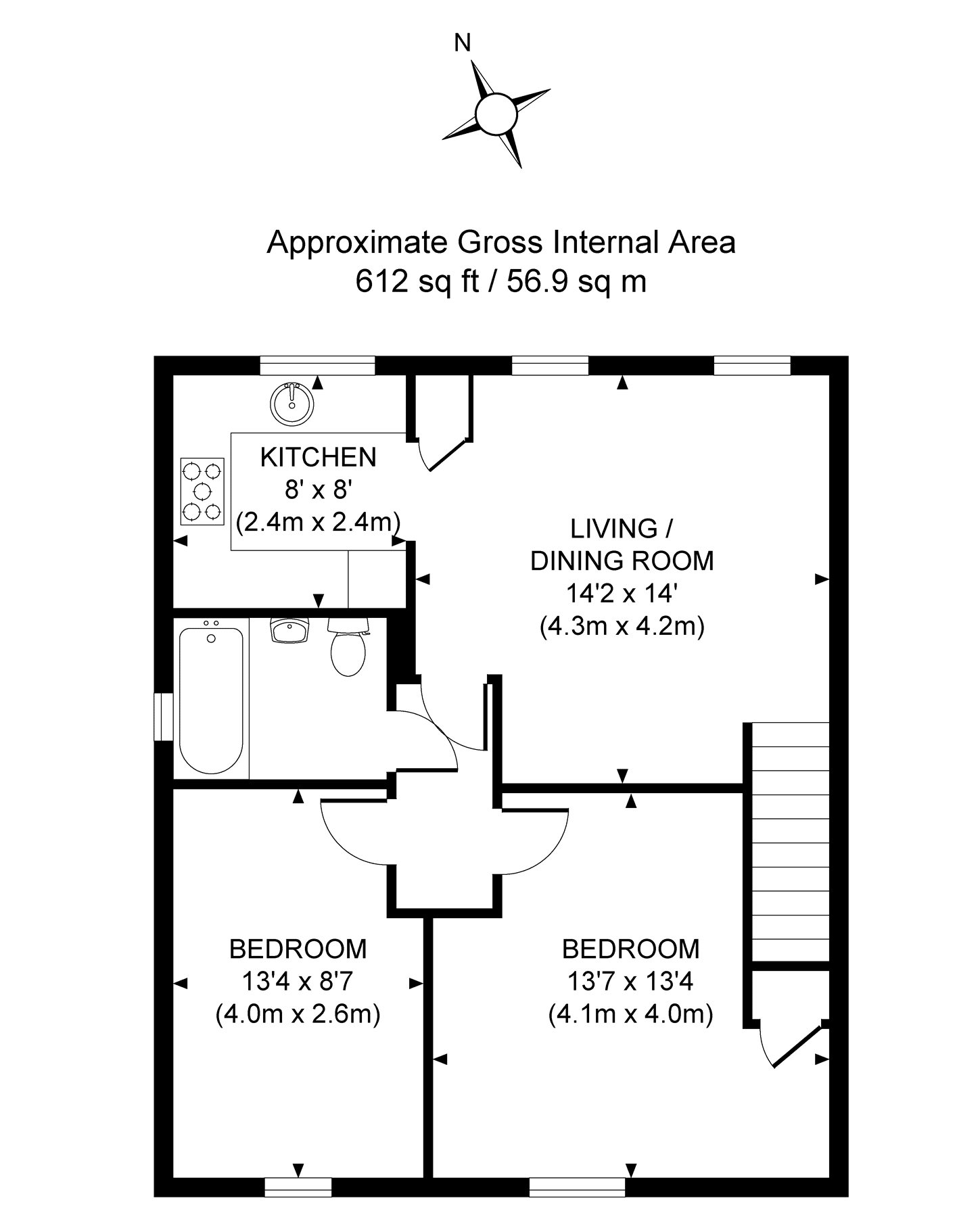 2 Bedrooms Flat for sale in Highclere Road, Woking, Surrey GU21