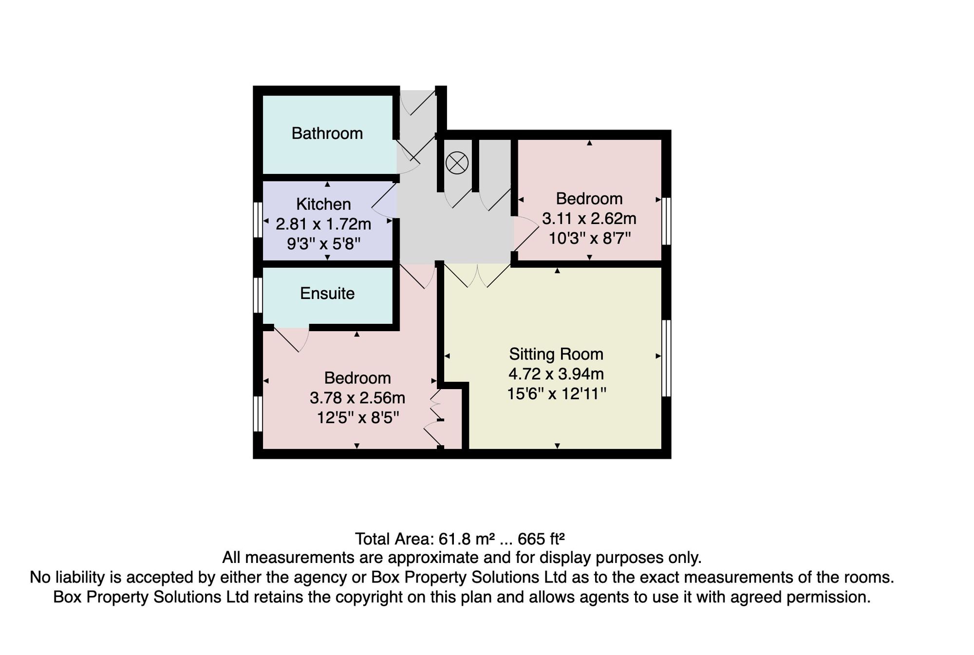 Flat 10, Church Square Mansions Church Square, Harrogate floorplan