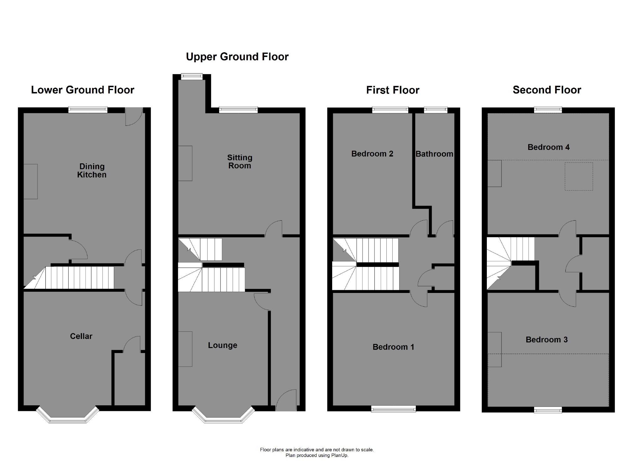 4 bed terraced house for sale in Northdale Road, Frizinghall, Bradford