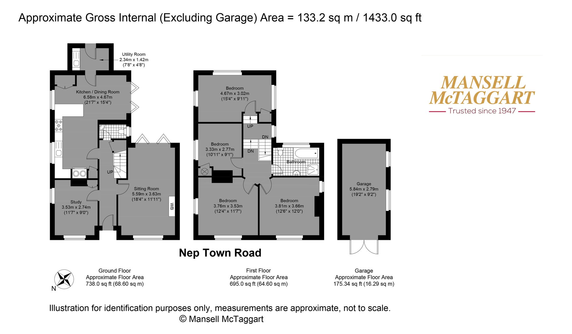Byways Nep Town Road, Henfield floorplan