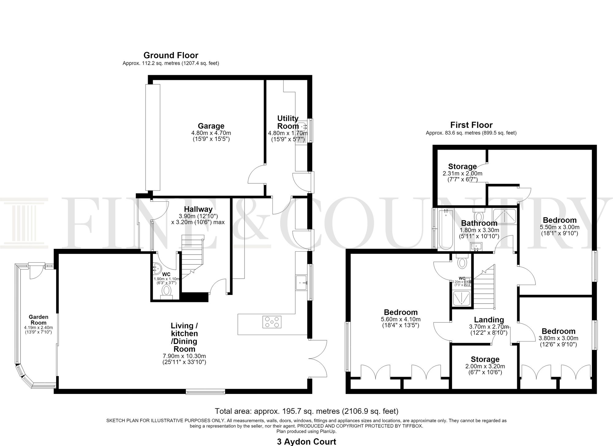 3 Aydon Court, Corbridge floorplan