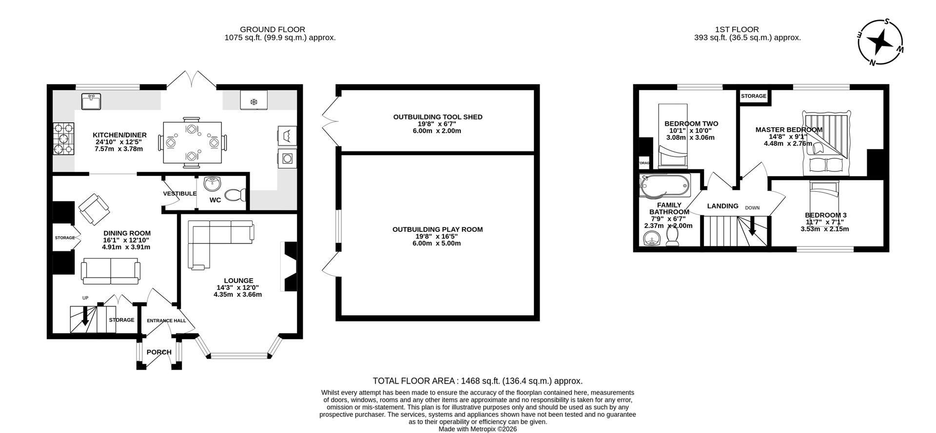 3 Bank Terrace, Gill Lane, Preston floorplan