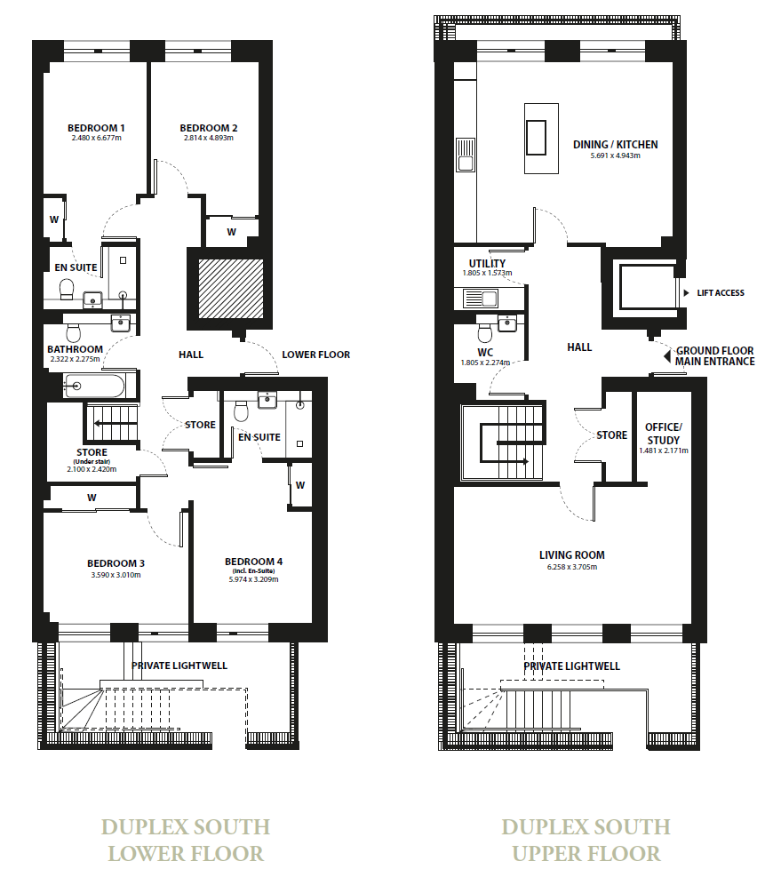 Duplex 2 - Claremont Apartments,, Duplex 2 - Claremont Apartments, Glasgow floorplan