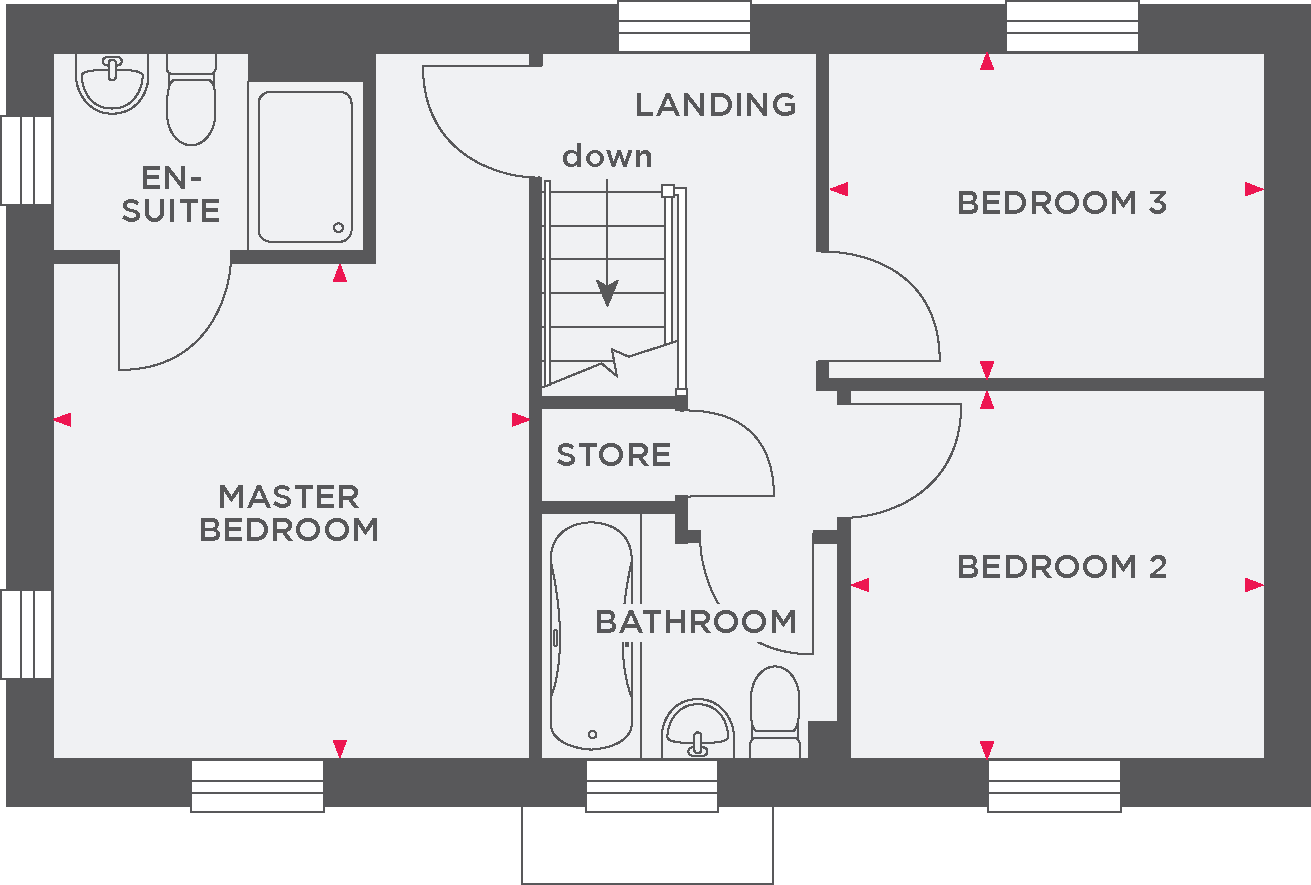 310, Off A390 Truro Road, St Austell floorplan