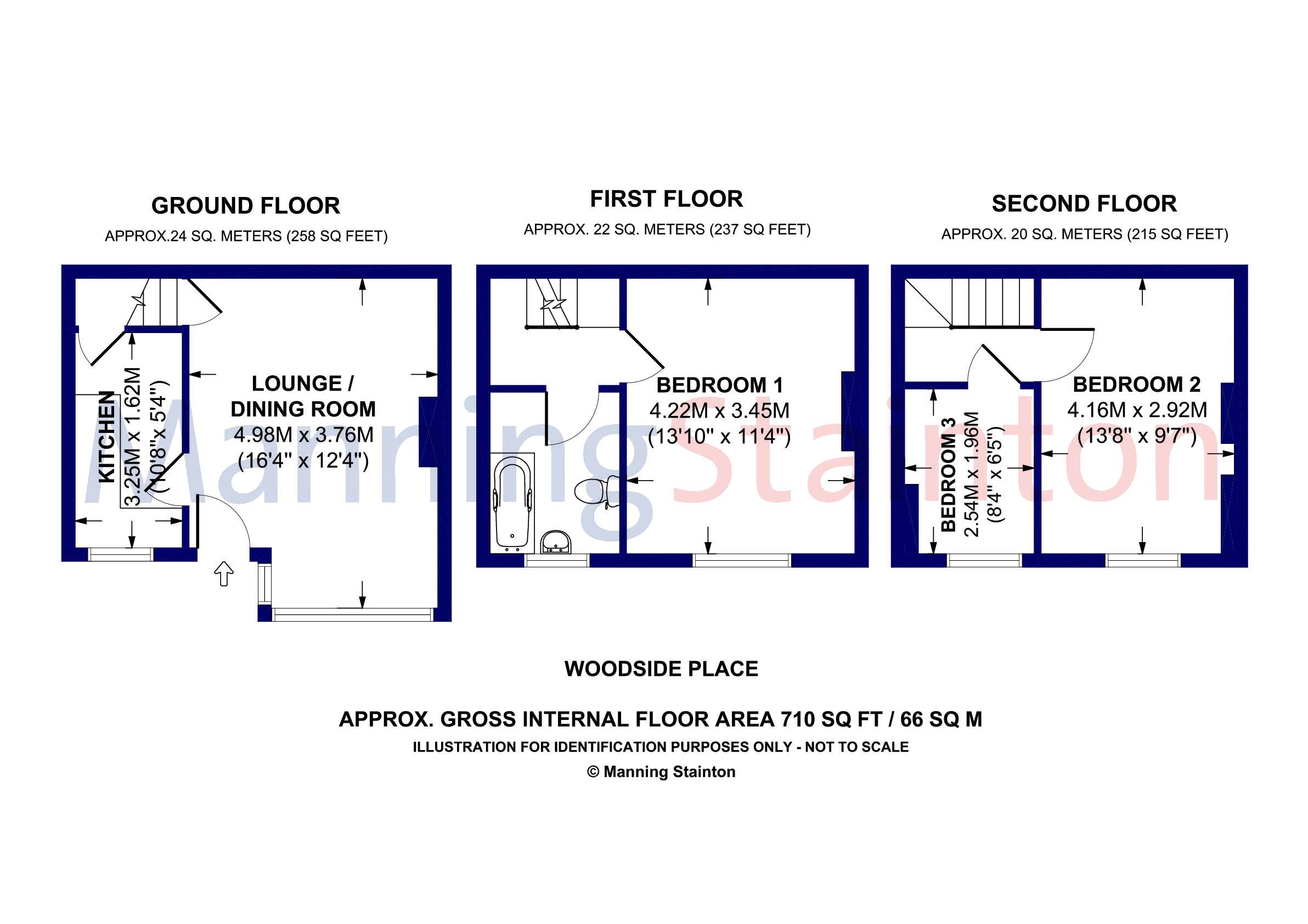 3 Bedrooms Terraced house for sale in Woodside Place, Leeds, West Yorkshire LS4