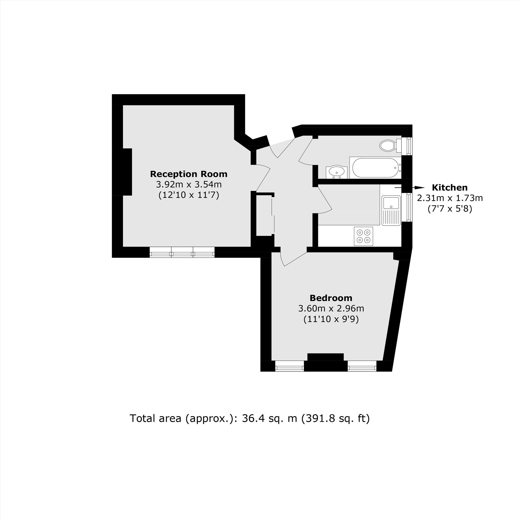 Flat 2, 5, Acacia Road, London floorplan