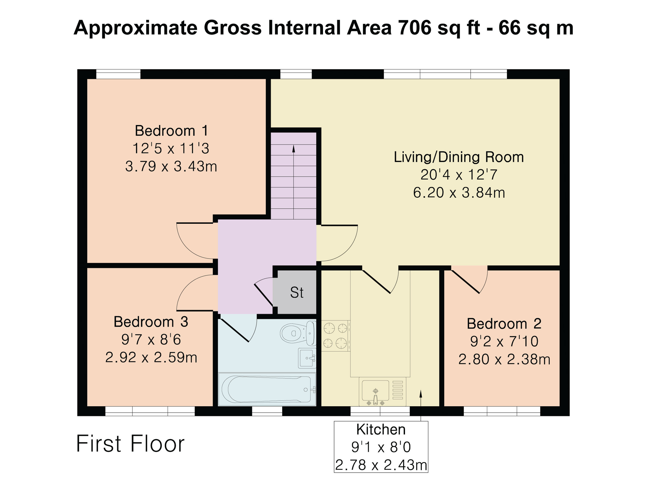 54 Westminster Court, St. Albans floorplan