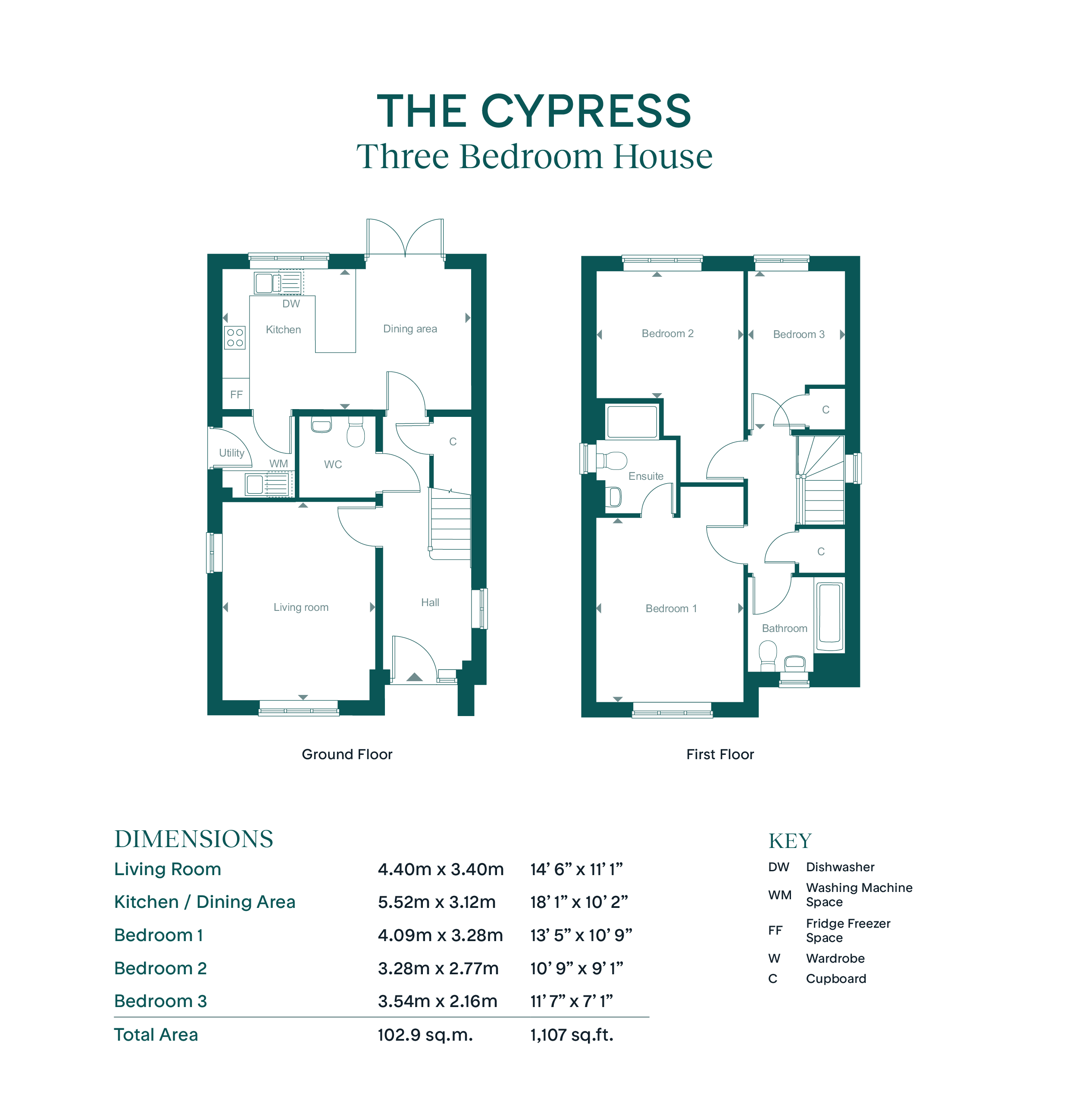 367 copsewood - Cypress RL flatfair, Leaf Living at The Atrium, Overstone, Northamptonshire, NN6, Overstone floorplan