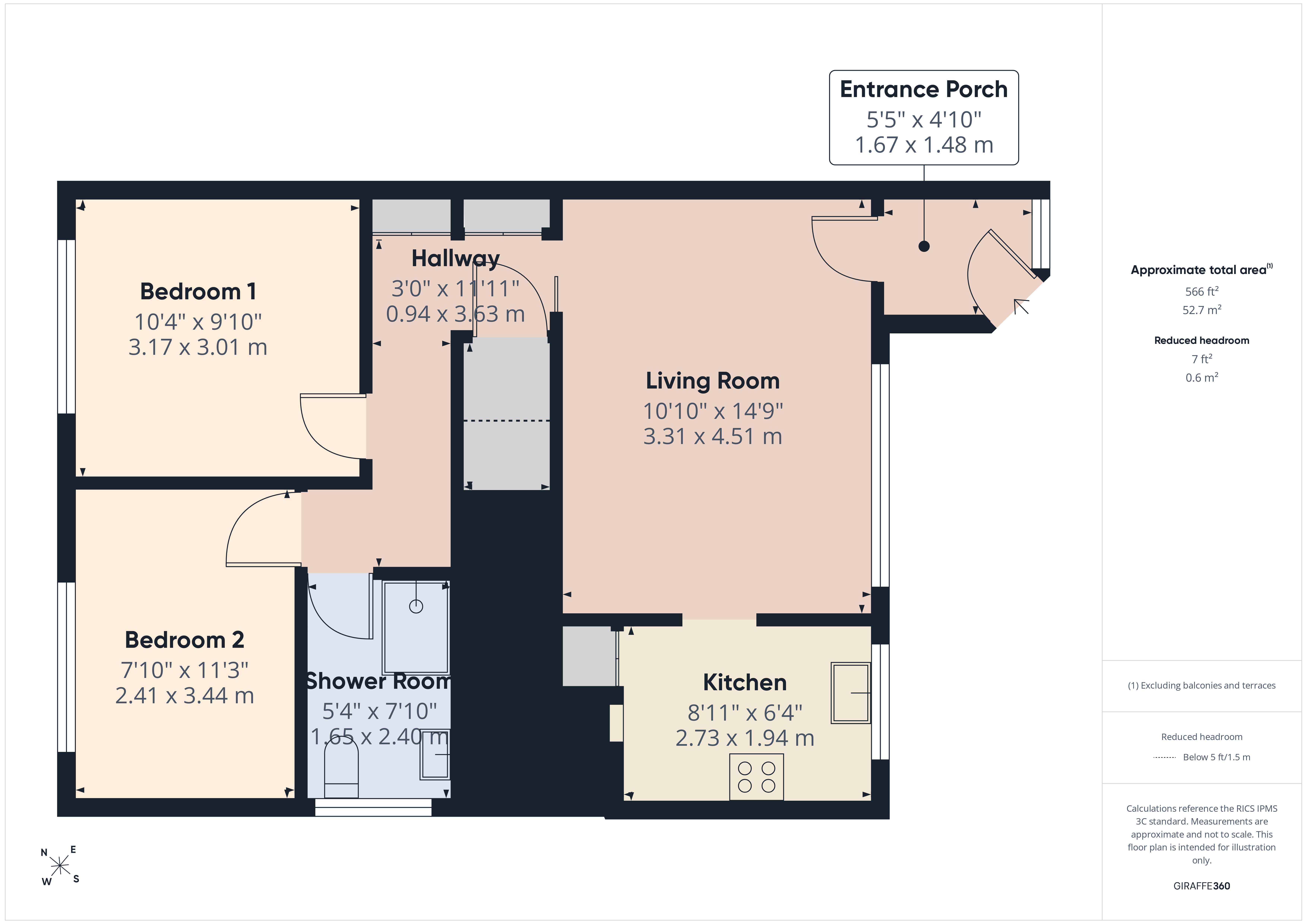 2, Flexbury Park Court, Cornwall floorplan