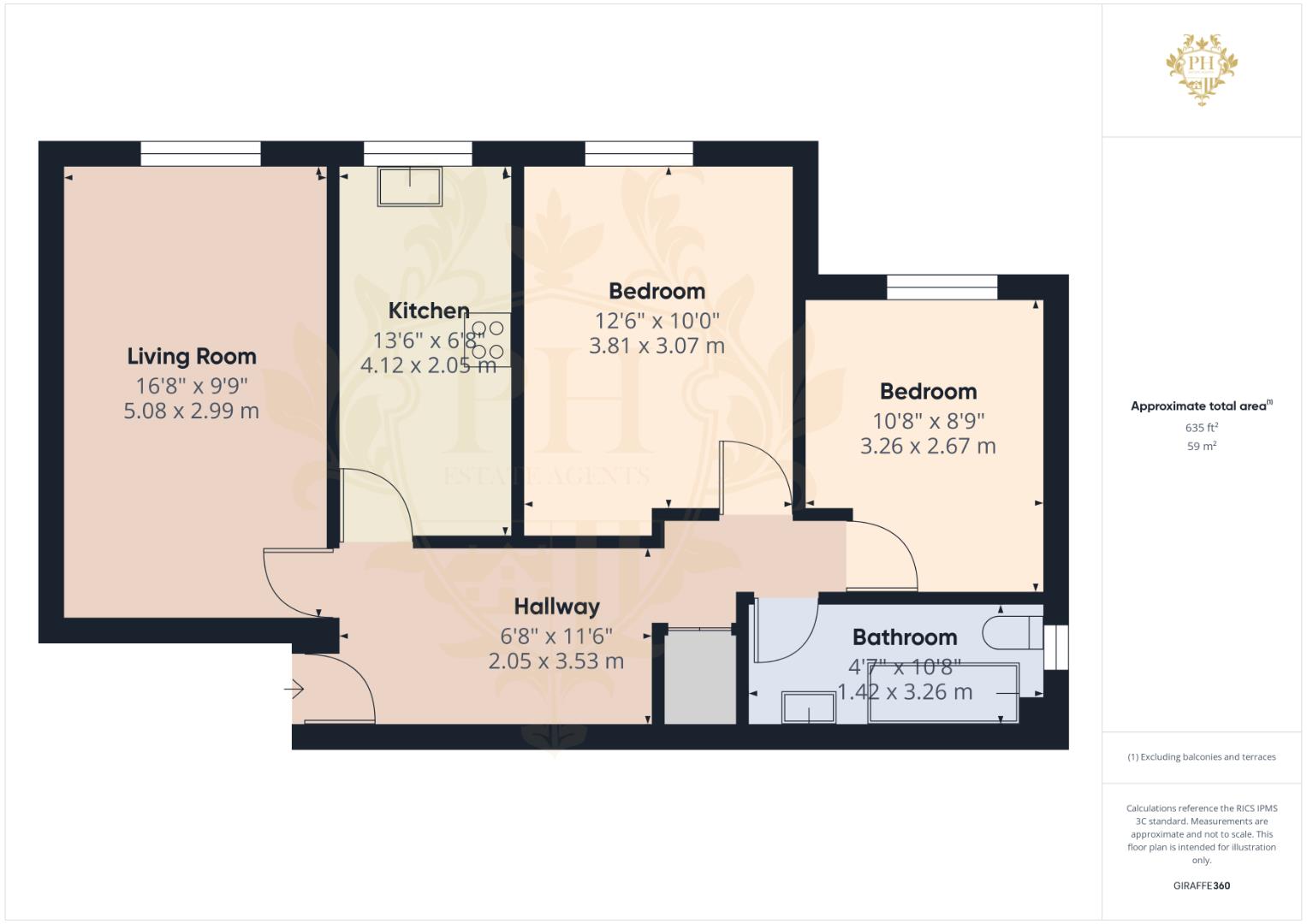 3, Alberta House, Highfield Road, Middlesbrough floorplan