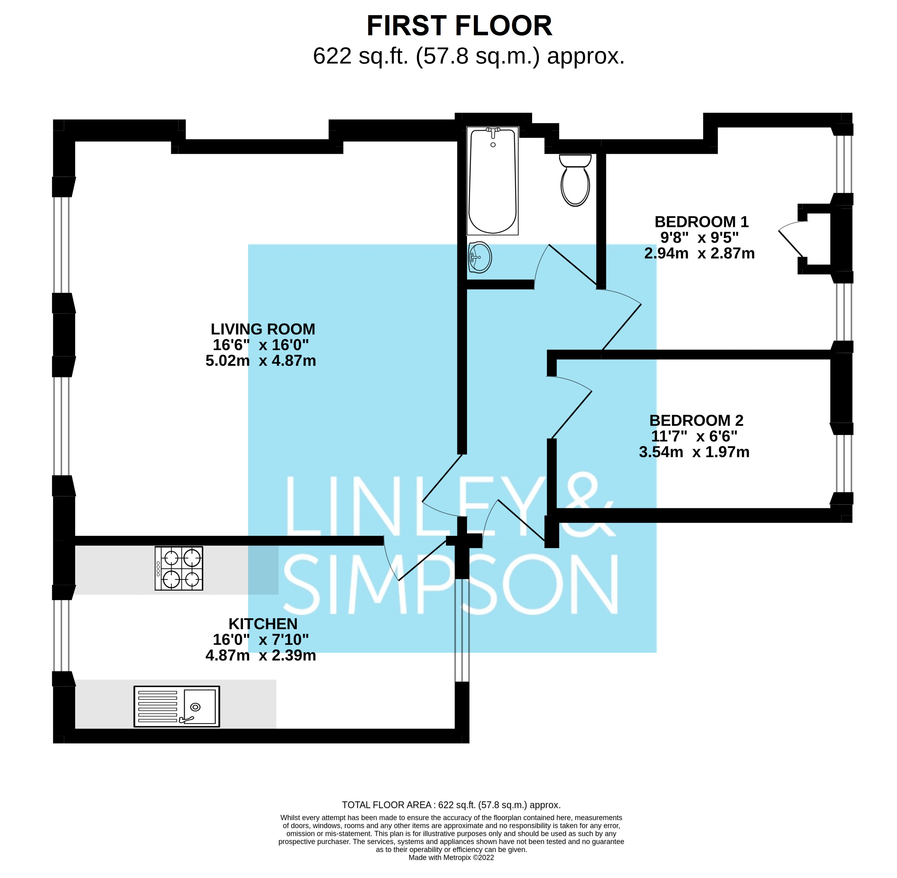 4, Allerton Lodge Flats, Leeds floorplan