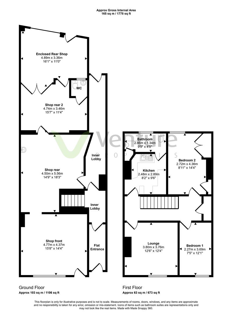 44 & 46, North Road, Darlington floorplan