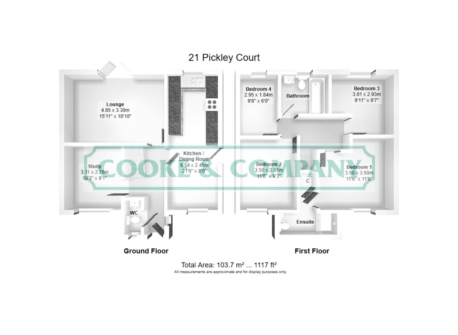 21, Pickley Court, Leigh floorplan