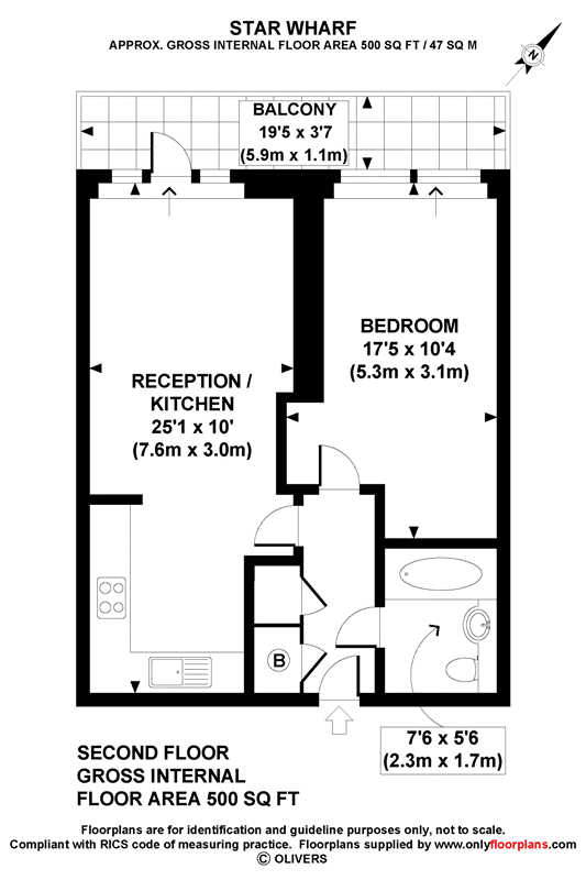 1 Bedrooms Flat to rent in St. Pancras Way, London NW1