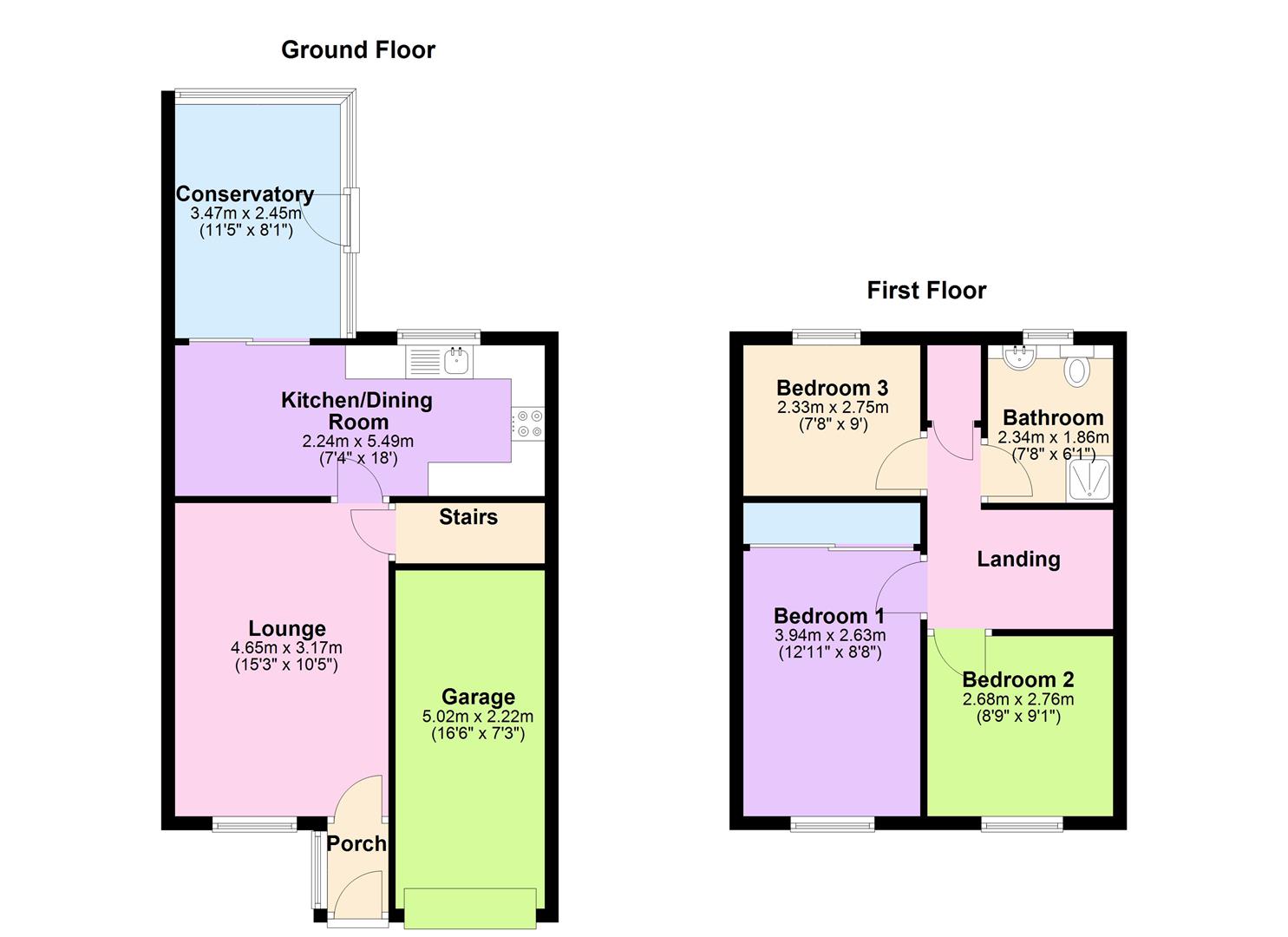 21, Tanhouse, Peterborough floorplan