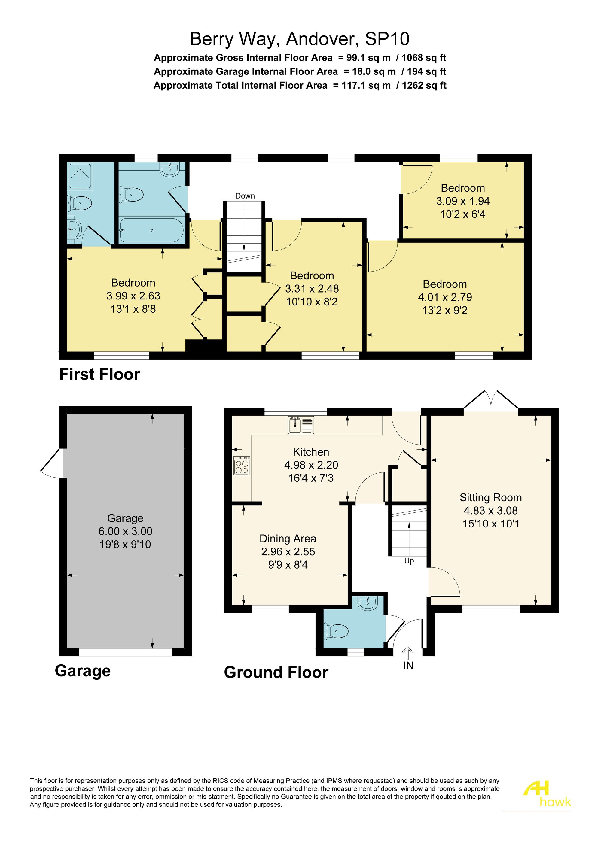 60 Berry Way, Andover floorplan