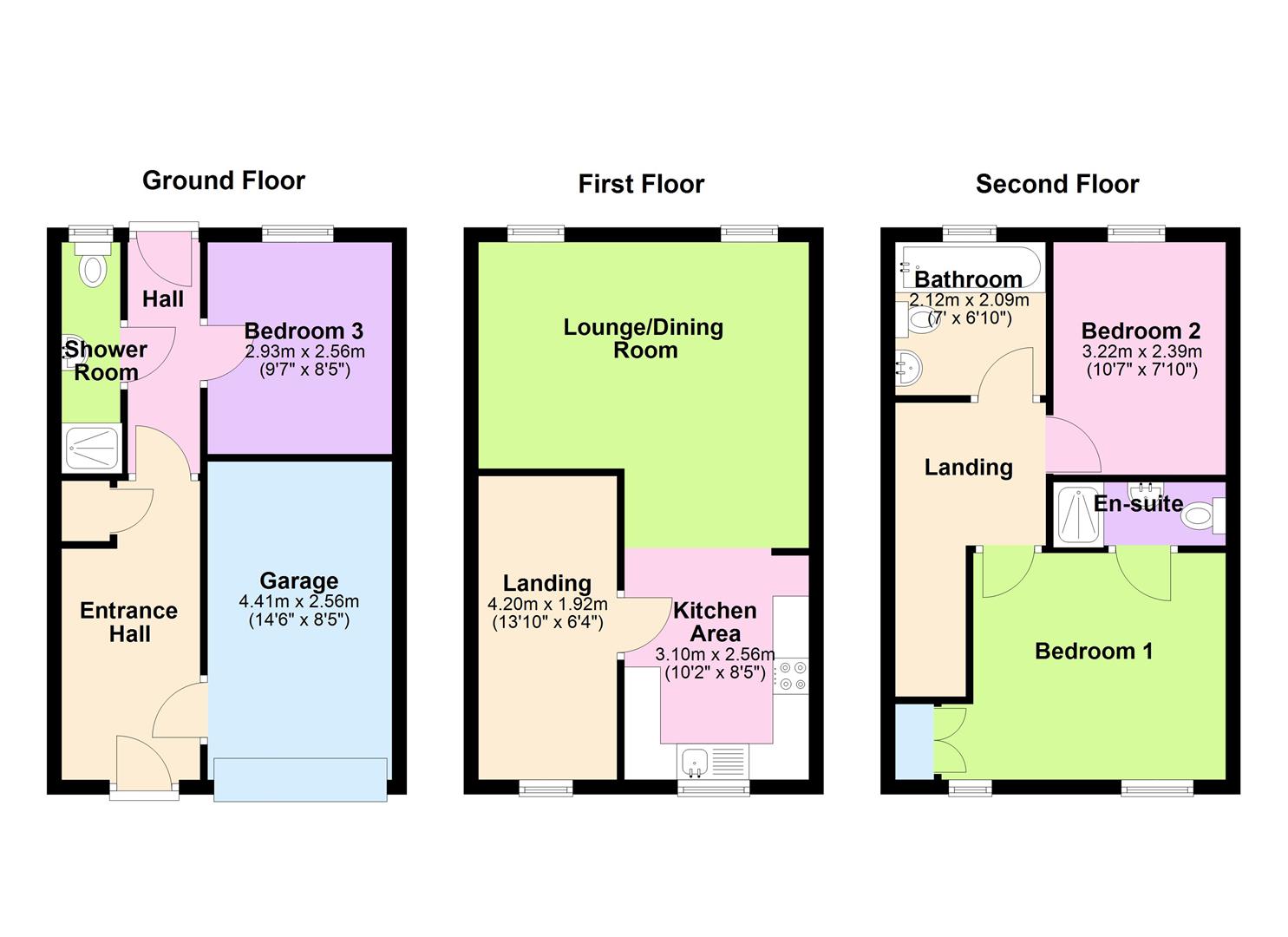 131, Hargate Way, Peterborough floorplan