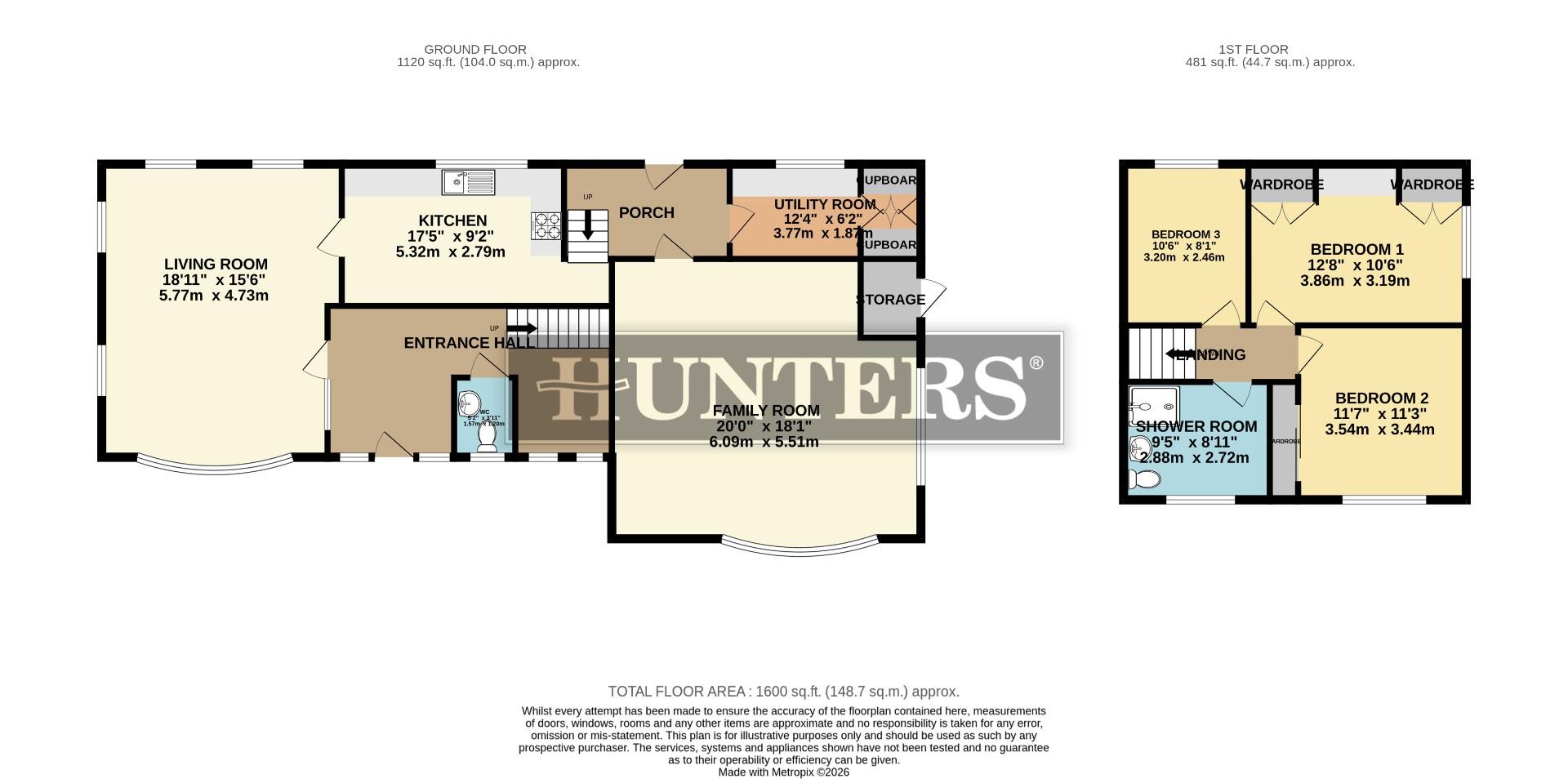 1, The Paddocks, Scunthorpe floorplan
