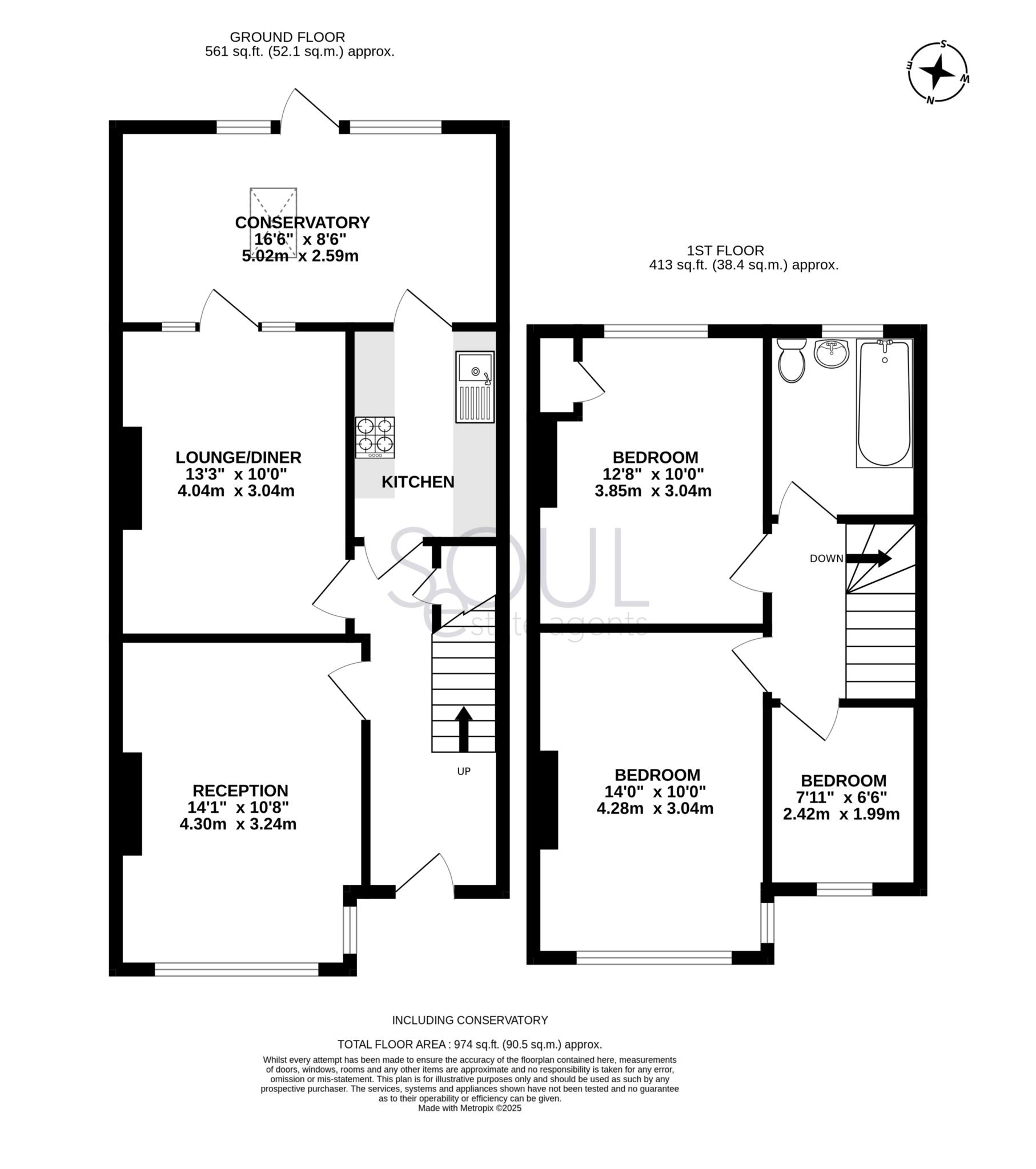 78, Franks Avenue, New Malden floorplan