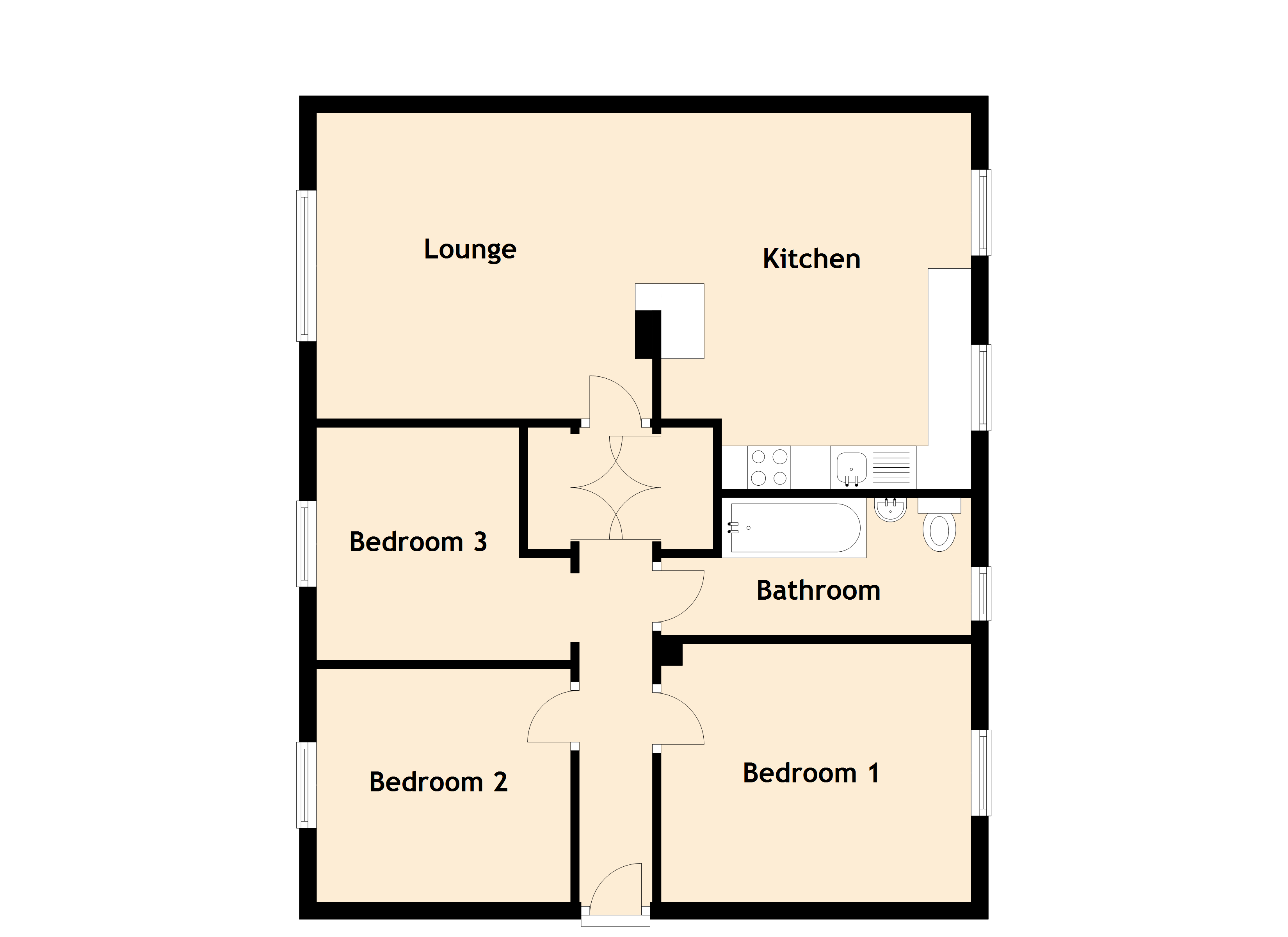 3 Bedrooms Flat for sale in Westburn Grove, Westburn, Edinburgh EH14