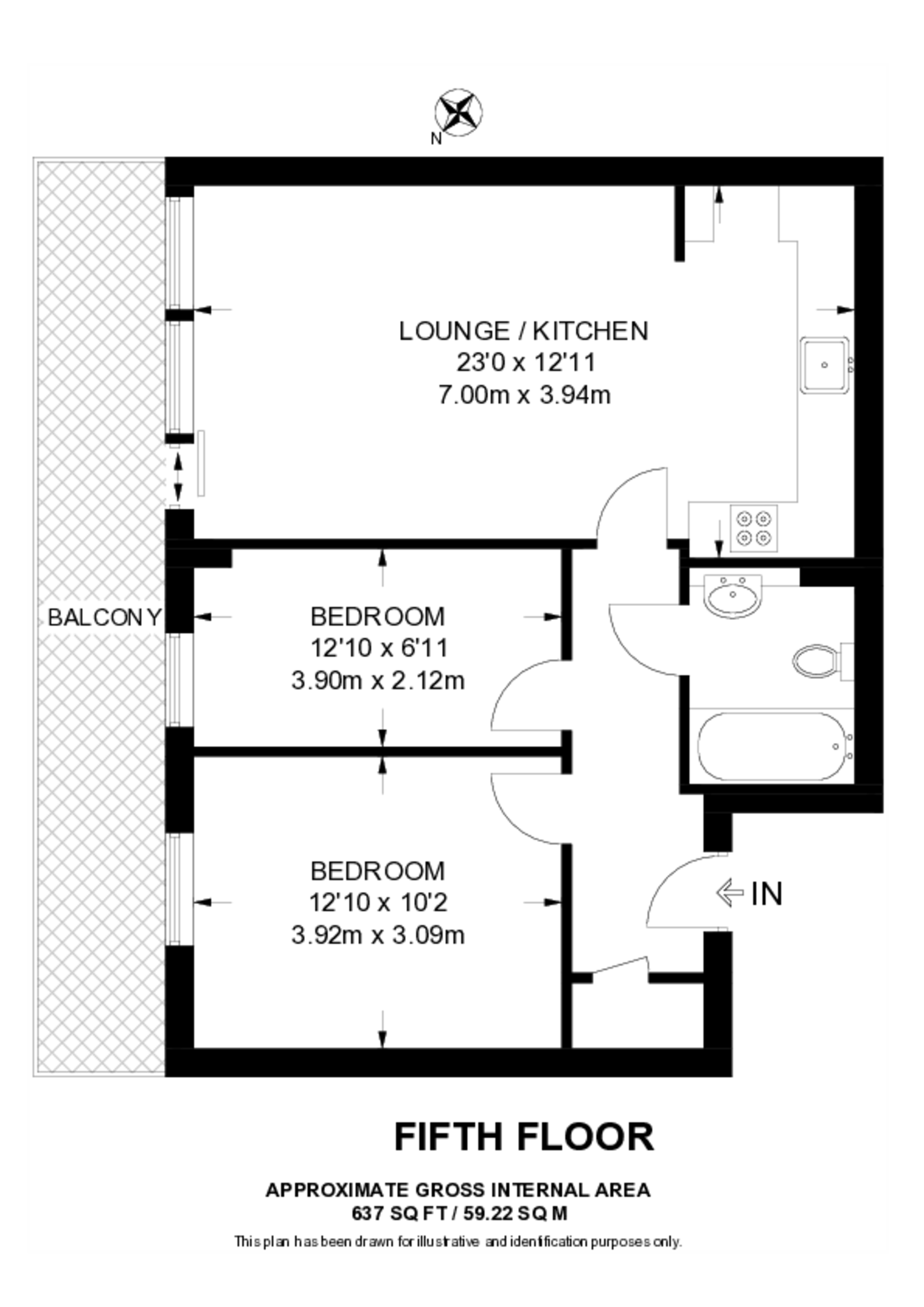Gowers Walk, Whitechapel floorplan