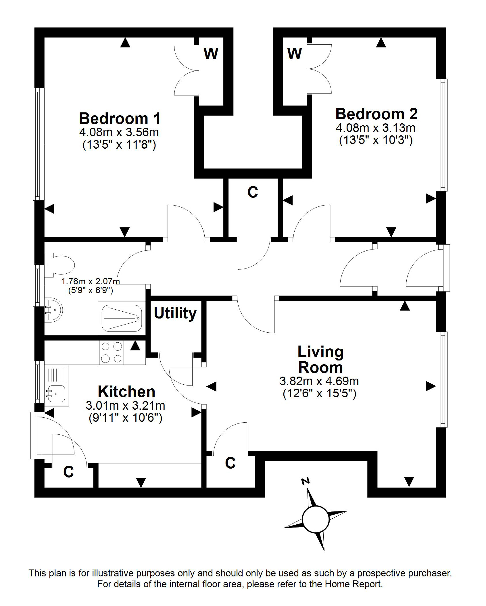 39, Newton Village, Dalkeith floorplan