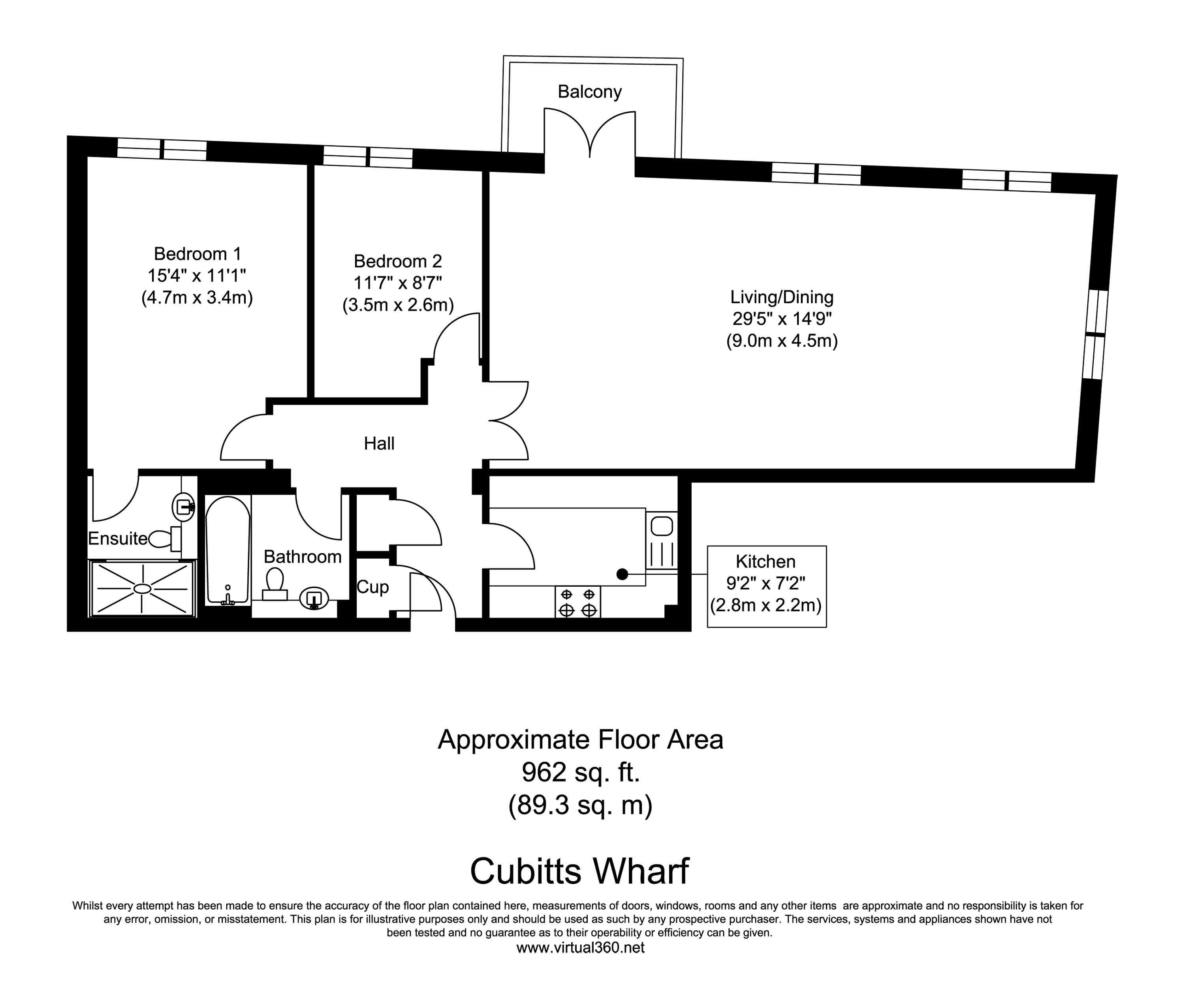 2 Bedrooms Flat to rent in Cubitt Wharf, Canary Wharf E14