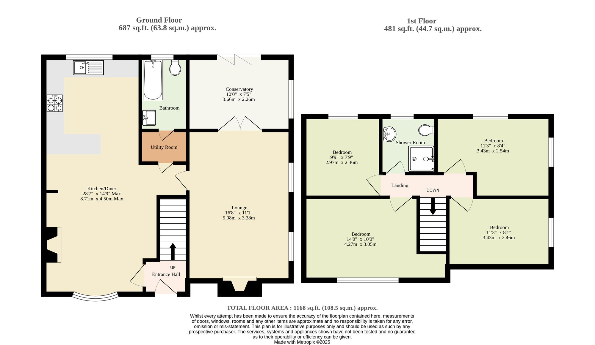 8 Whitwell Road, Norwich floorplan