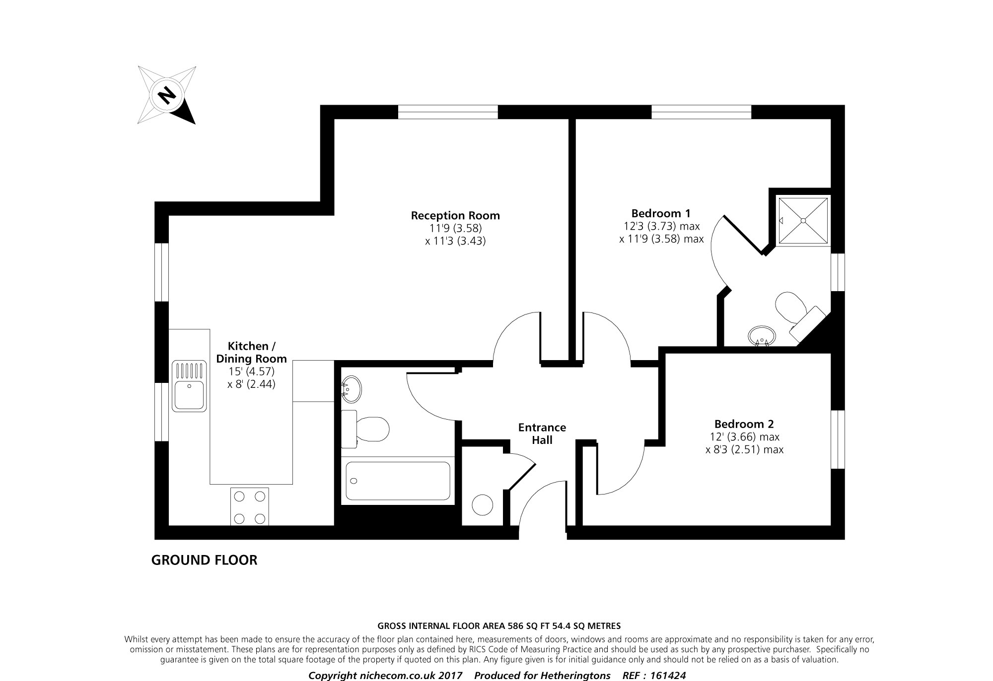 2 Bedrooms Flat to rent in Hemnall Mews, Hemnall Street, Epping CM16