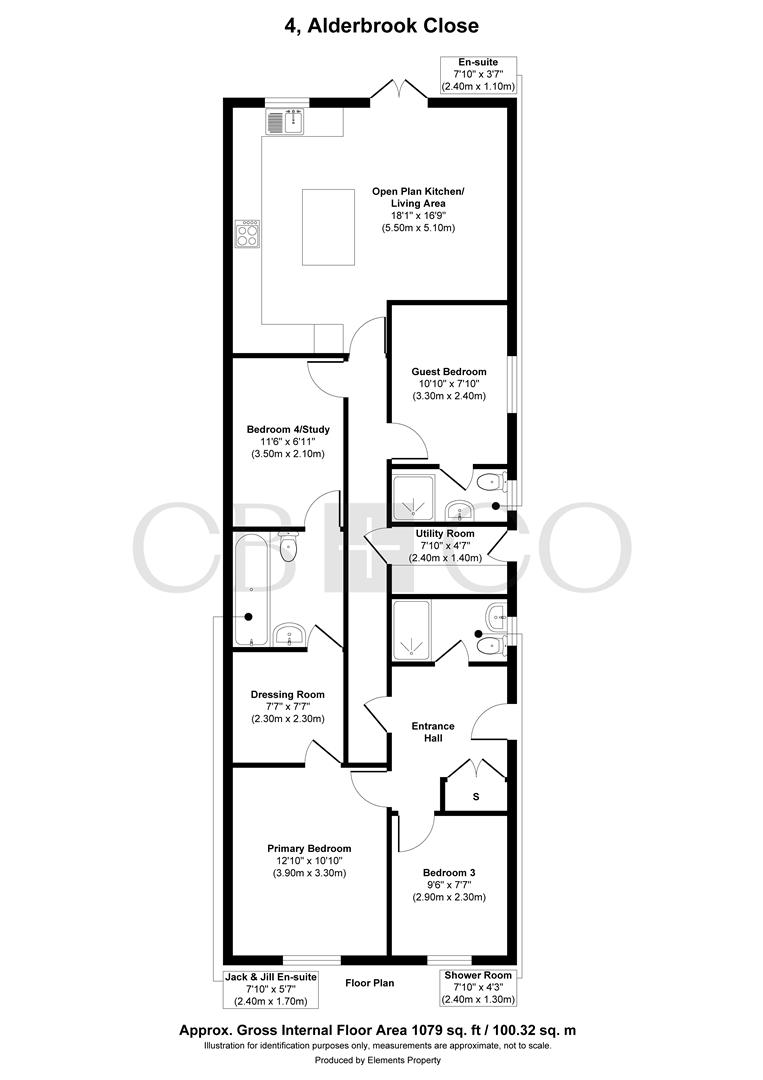 4, Alderbrook Close, Burton-On-Trent floorplan