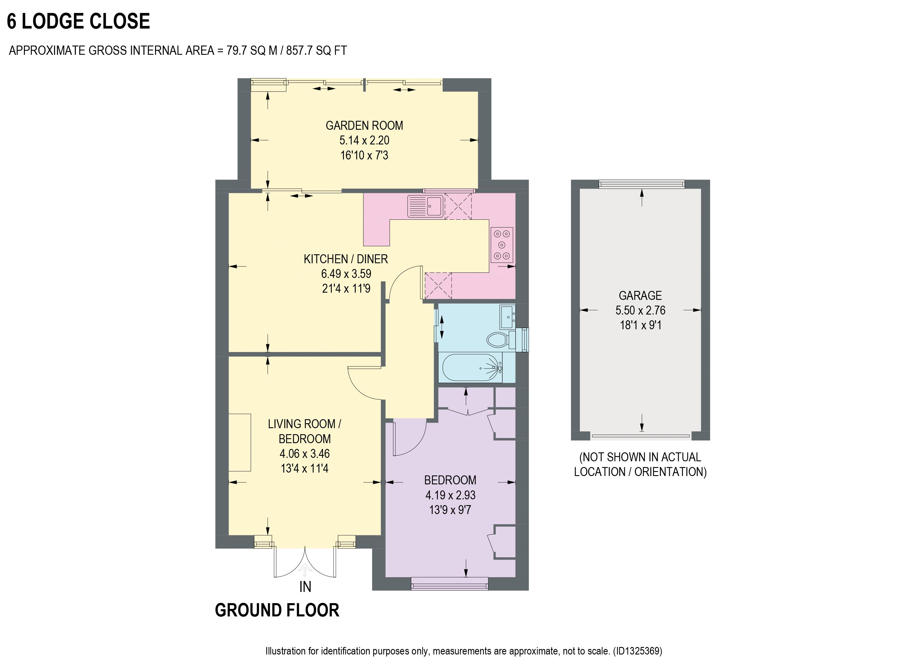 6, Lodge Close, Chesterfield floorplan