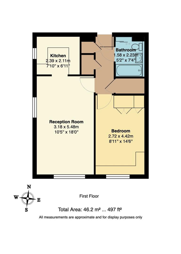 Flat 18 Ullswater Court, 1, Glebelands Avenue, South Woodford floorplan