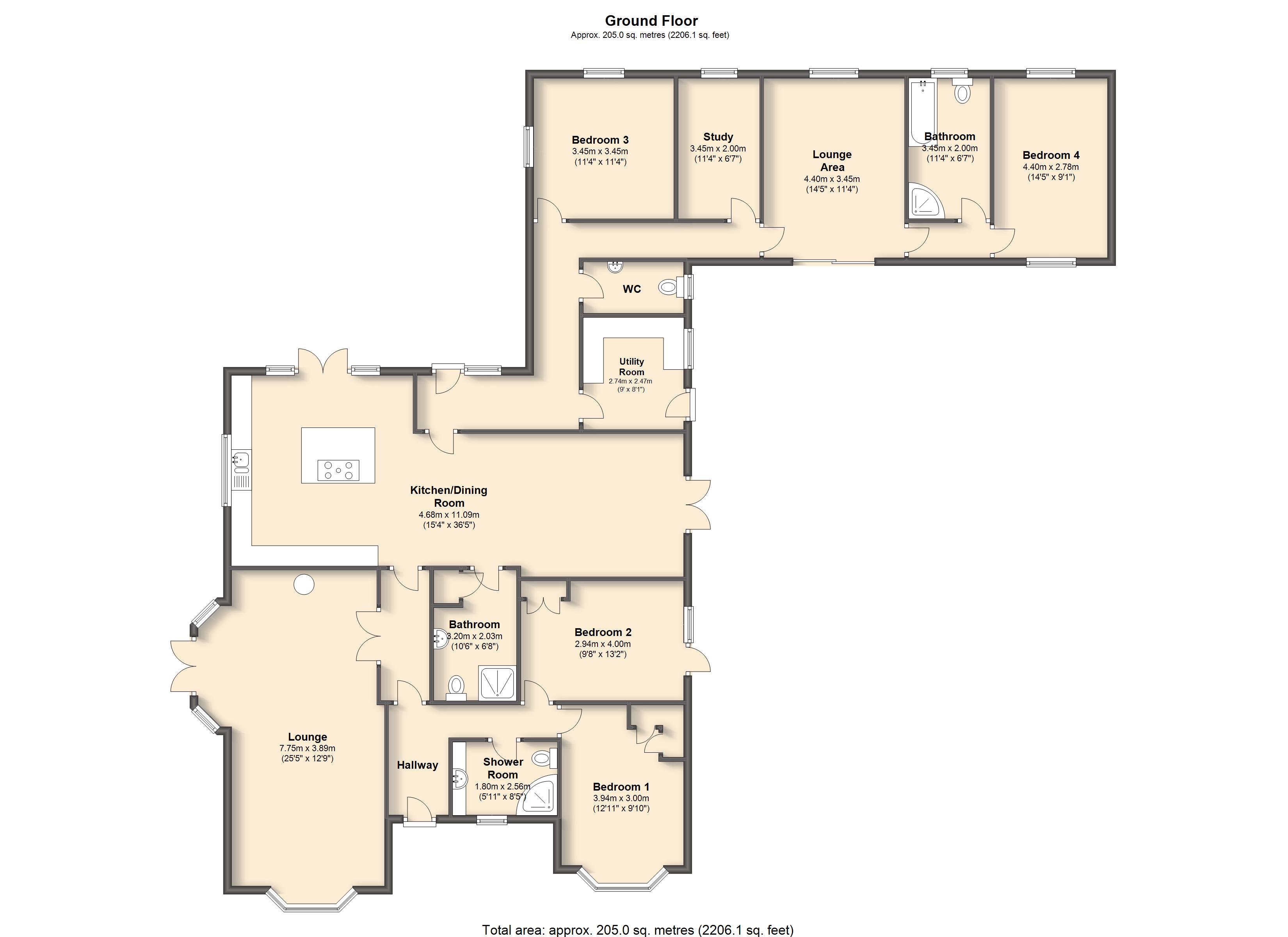 4 Bedrooms Detached bungalow for sale in Normanton Hill, Sheffield S13
