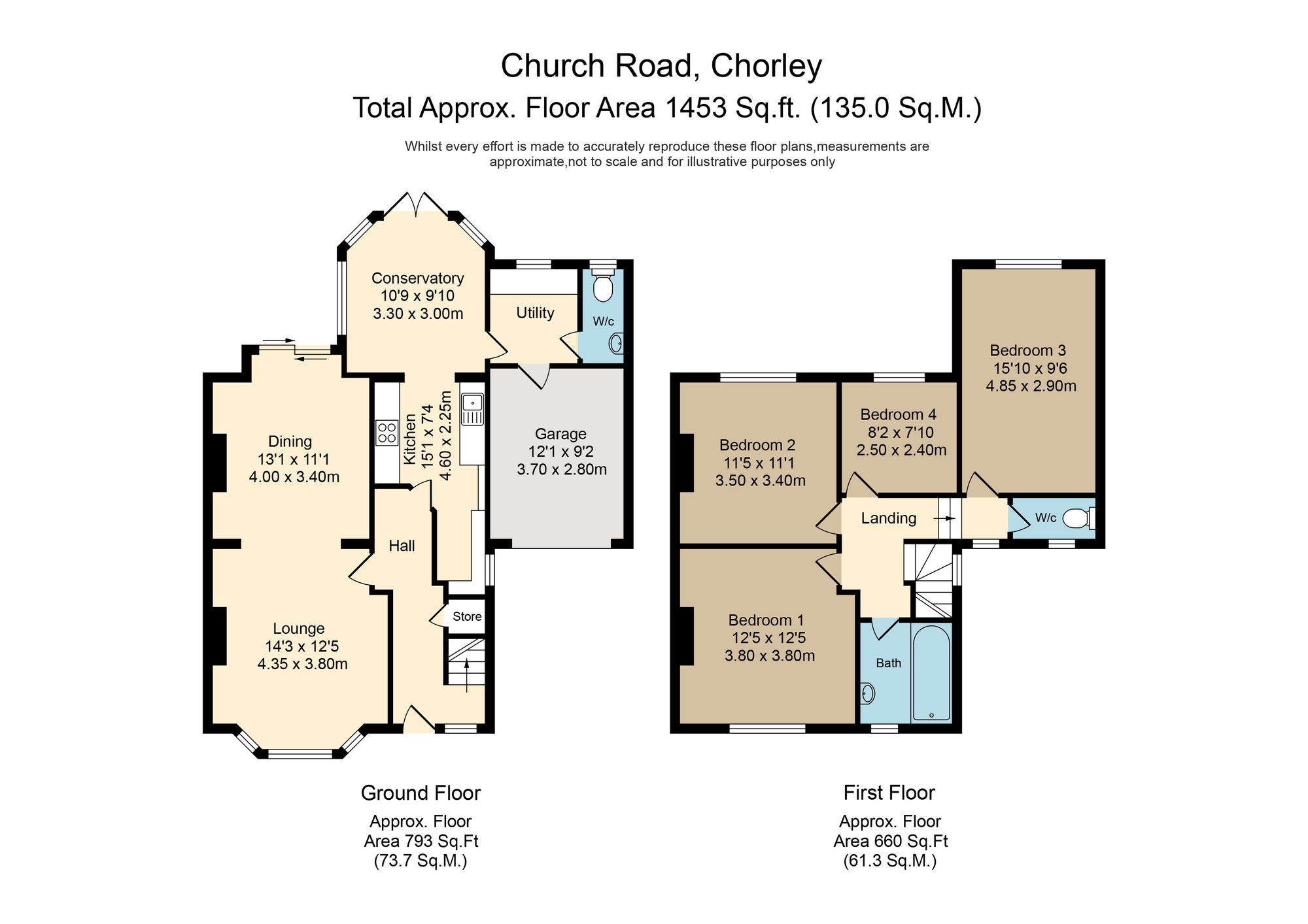55 Church Road, Leyland floorplan