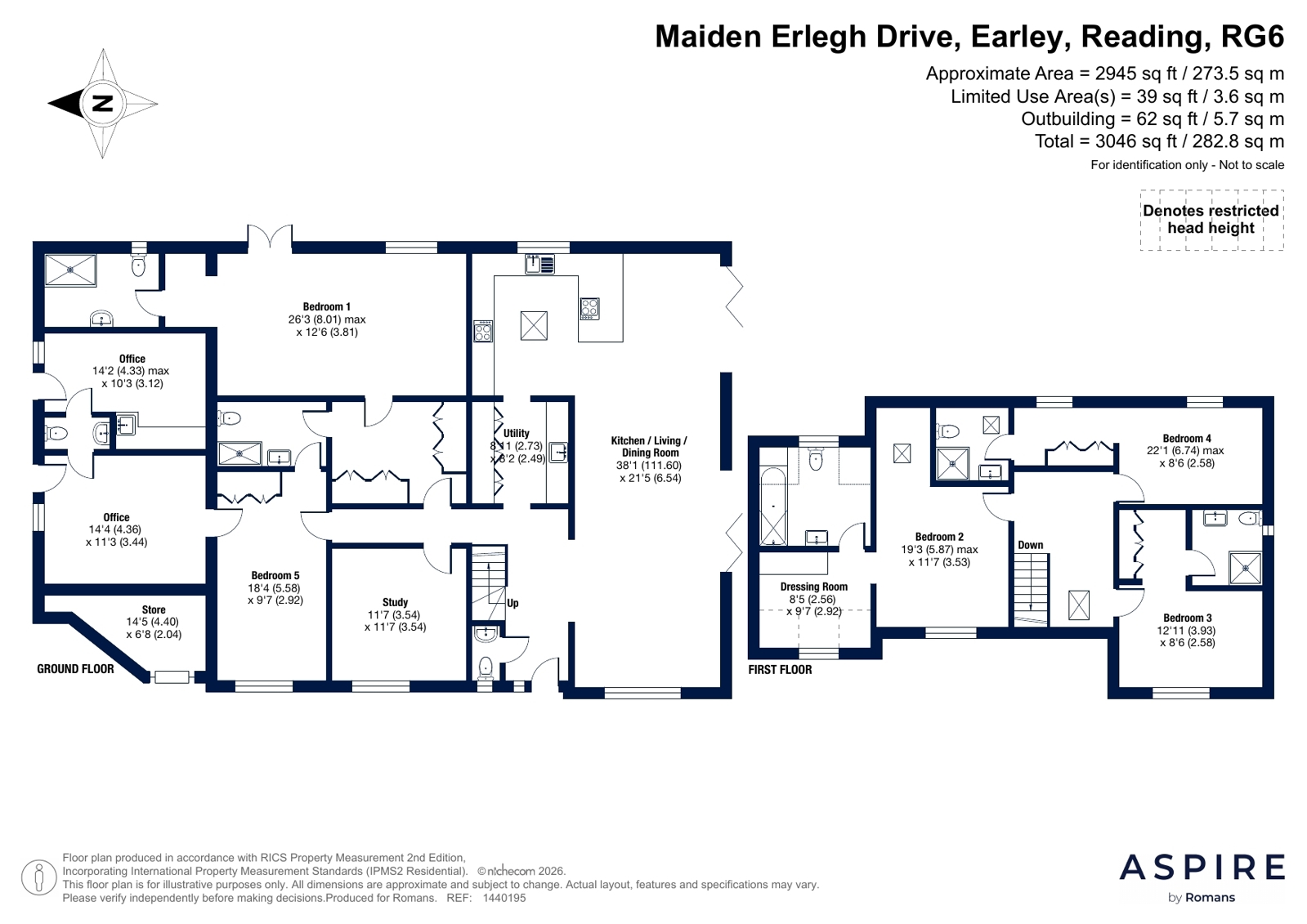 4, Maiden Erlegh Drive, Reading floorplan