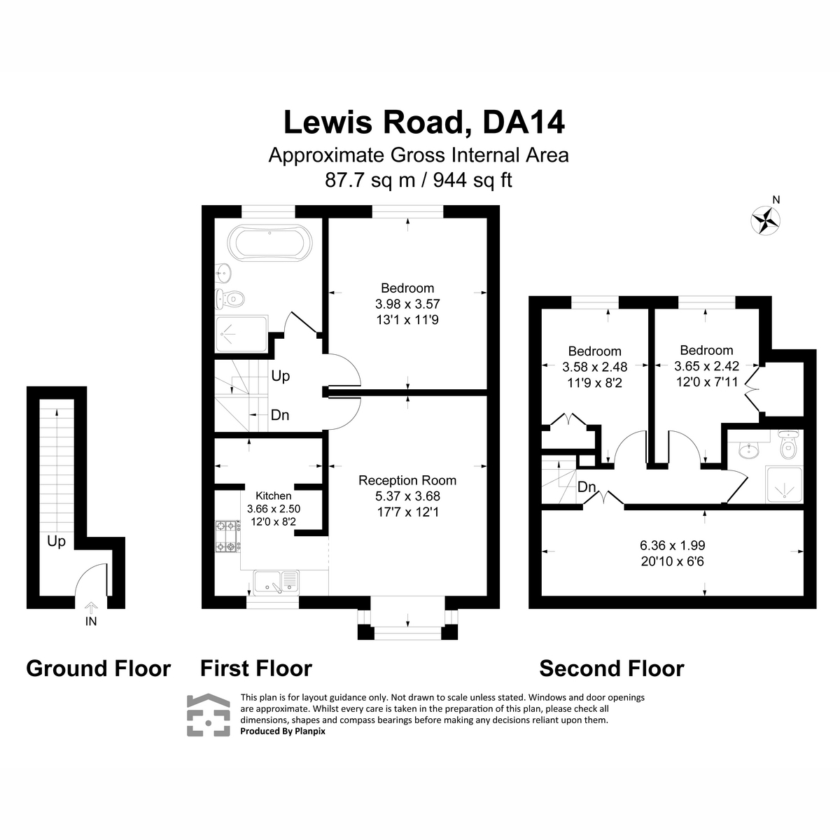 6a, Lewis Road, Sidcup floorplan