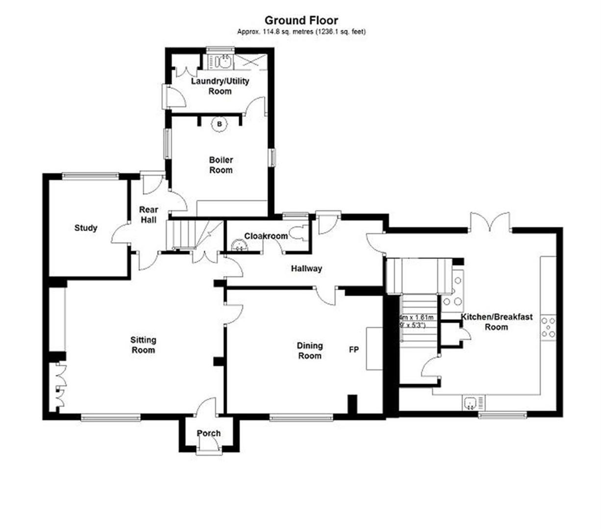 Westward Farm, The Green, Winwick floorplan