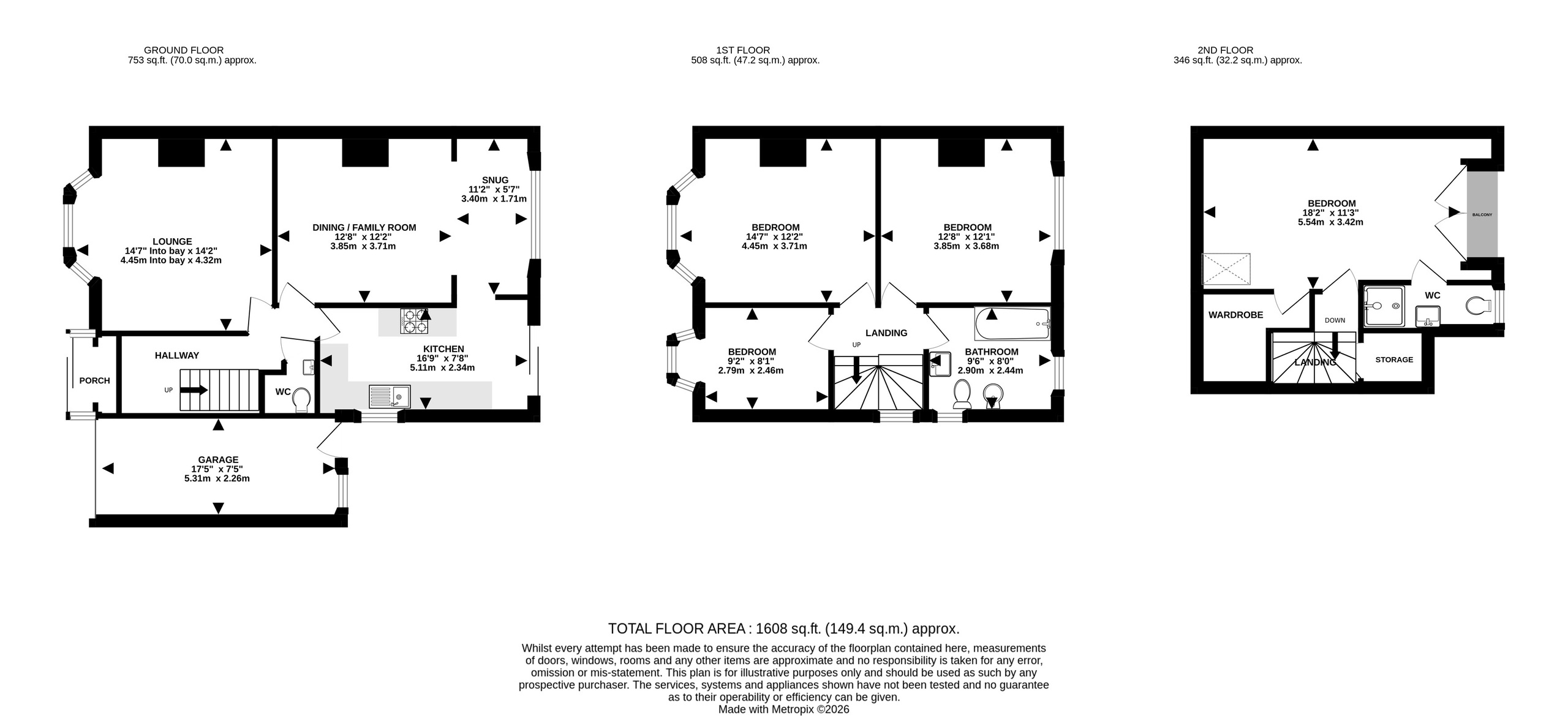37 Downs Cote Drive, Bristol floorplan