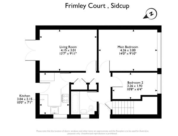 2 Bedrooms Maisonette for sale in Frimley Court, Sidcup DA14