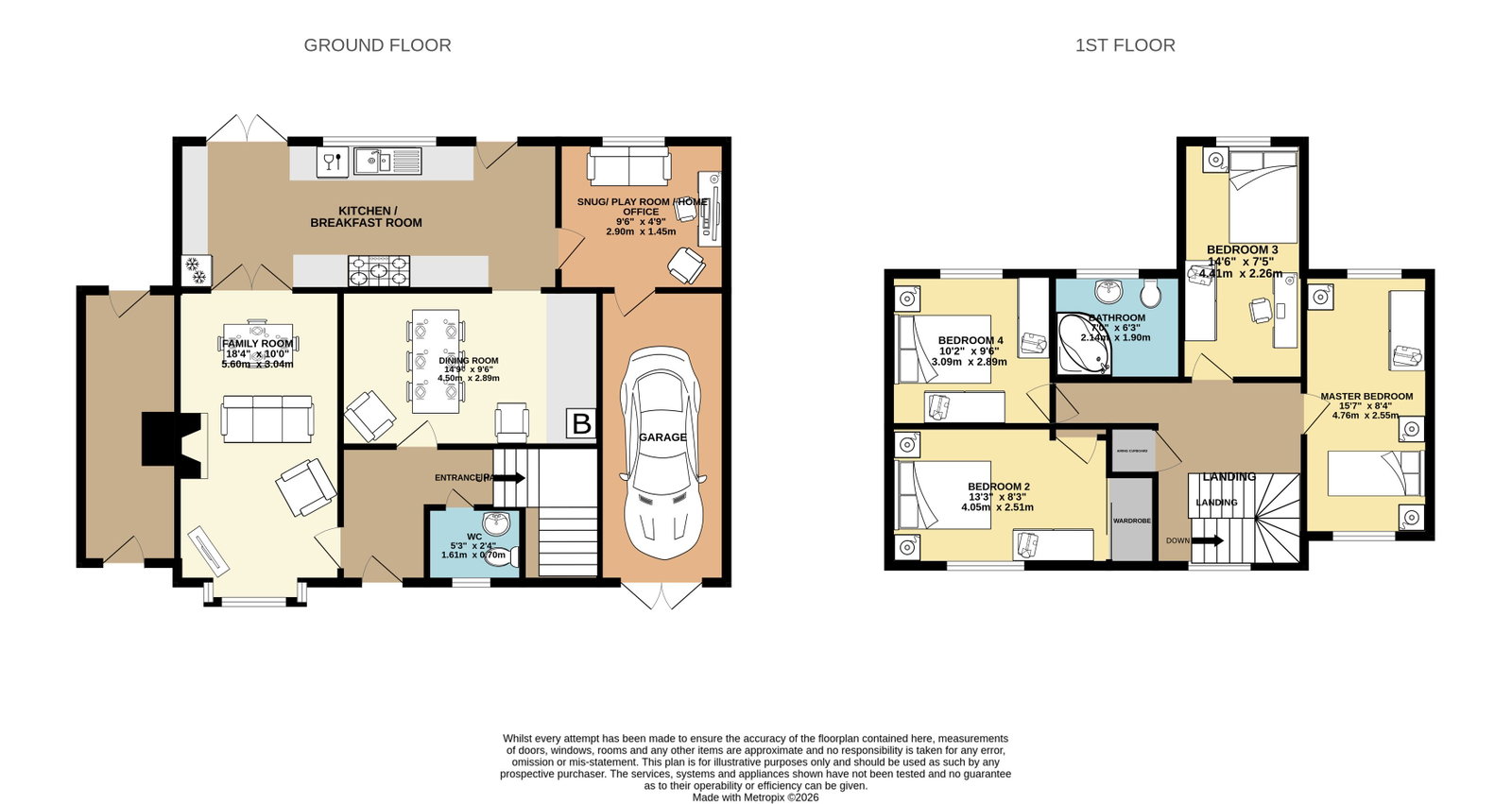 4, Furnells Close, Wellingborough floorplan