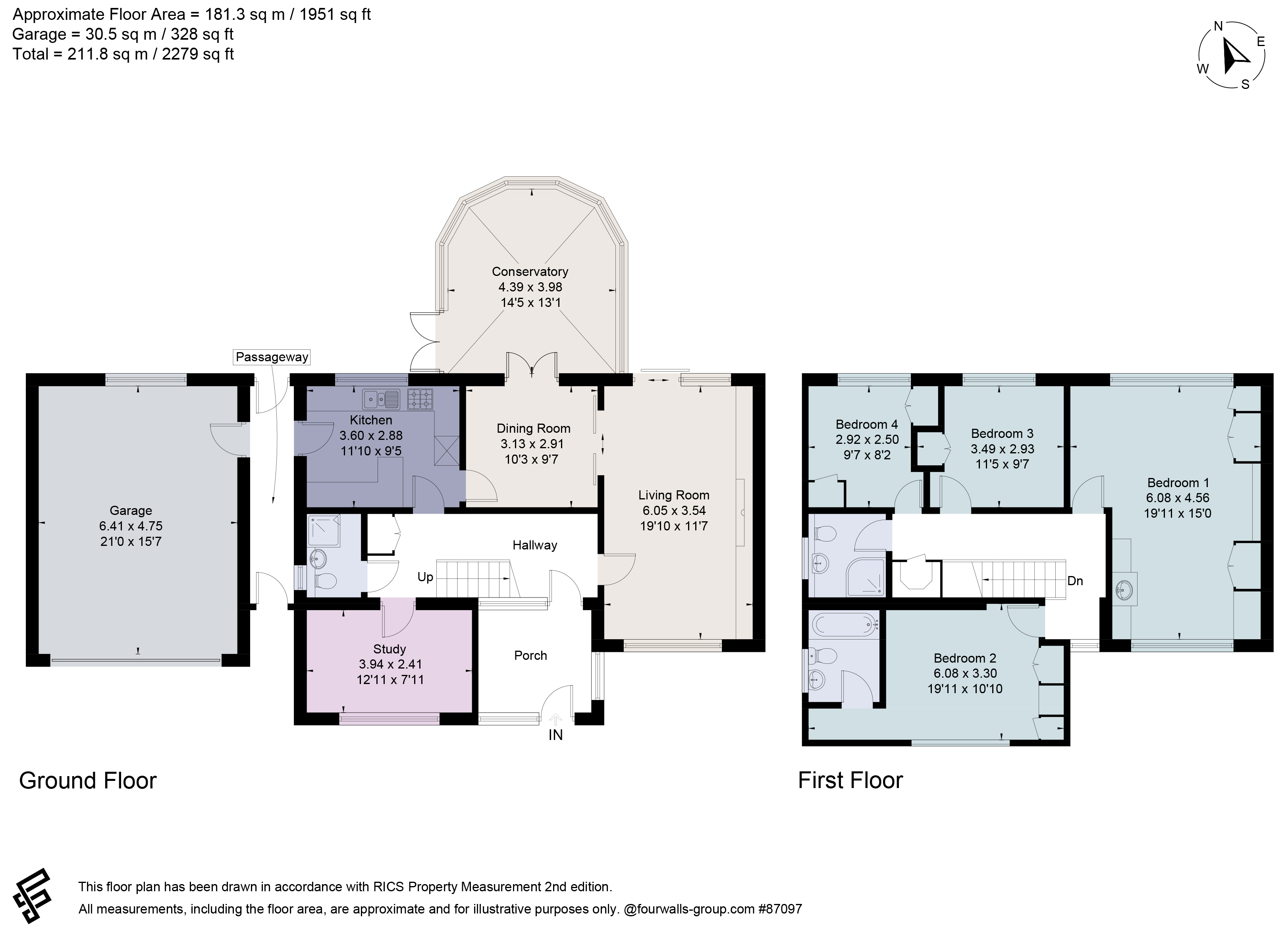 16, The Avenue, Bedfordshire floorplan