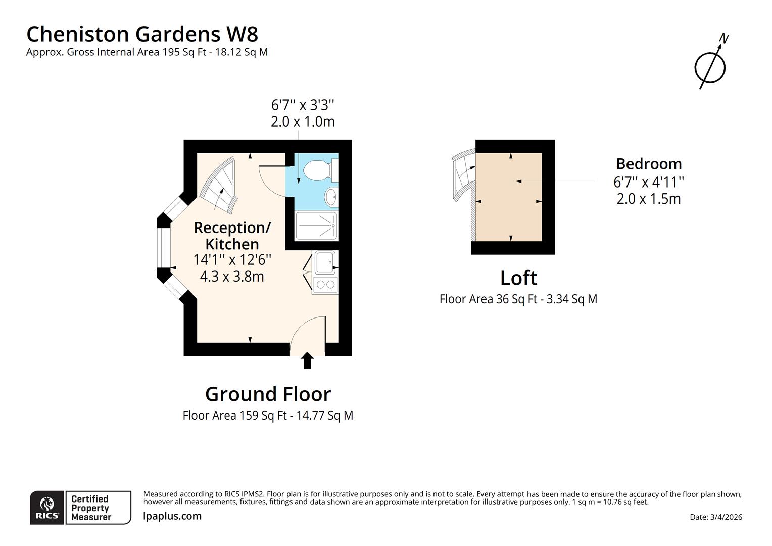 Cheniston Gardens, London floorplan