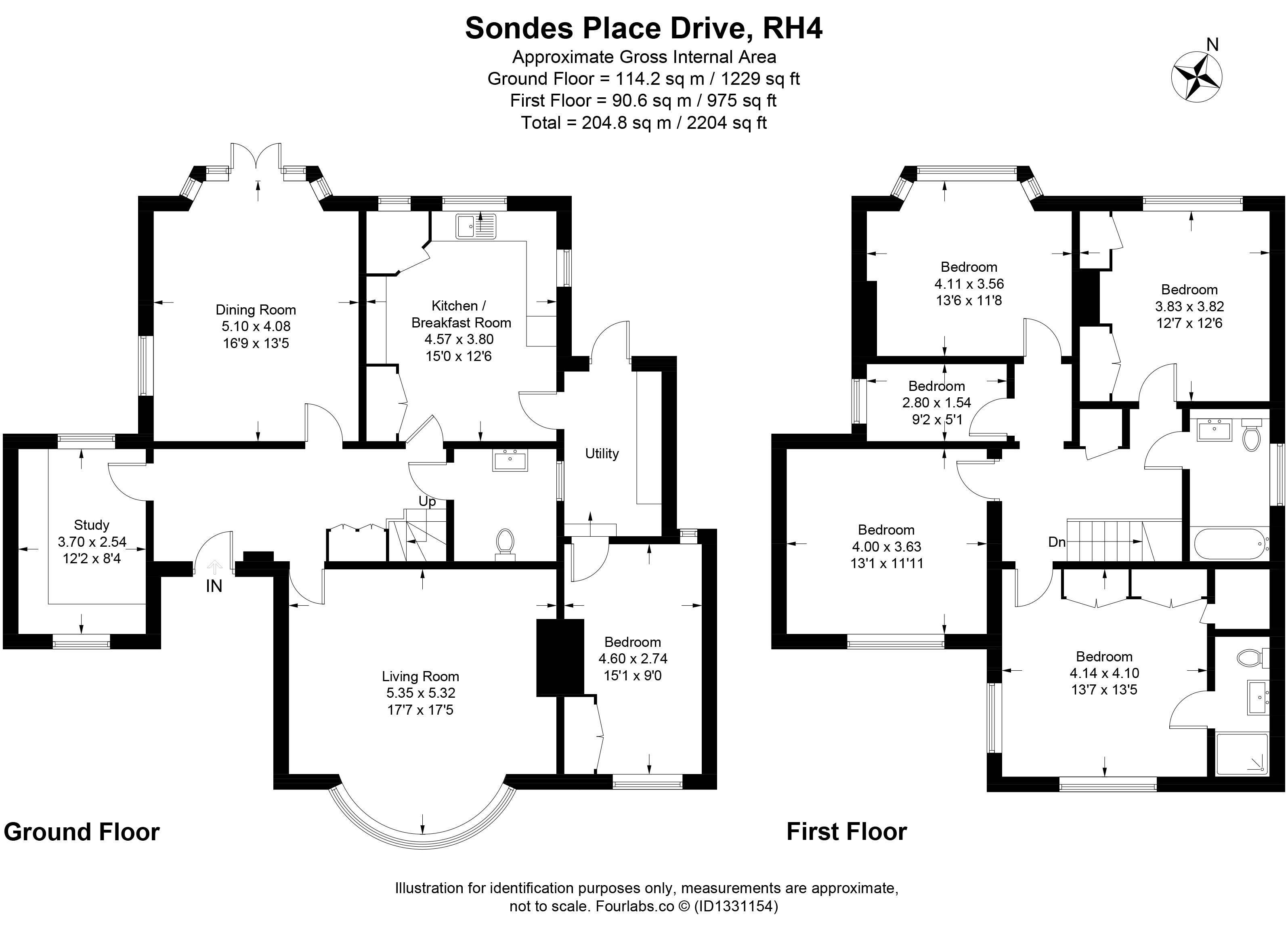 19, Sondes Place Drive, Dorking floorplan