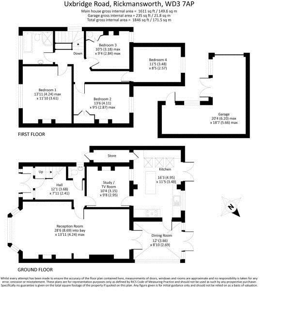 4 Bedrooms Semi-detached house for sale in Uxbridge Road, Rickmansworth WD3